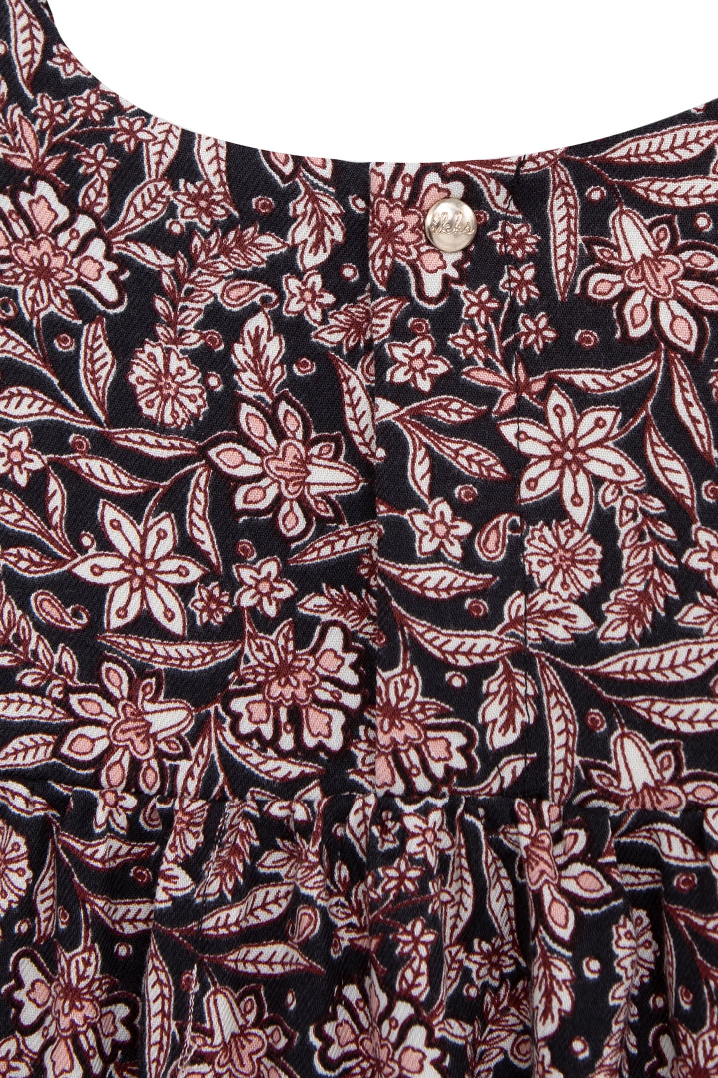 GIRL'S BLACK FLORAL PRINT BLOUSE 4