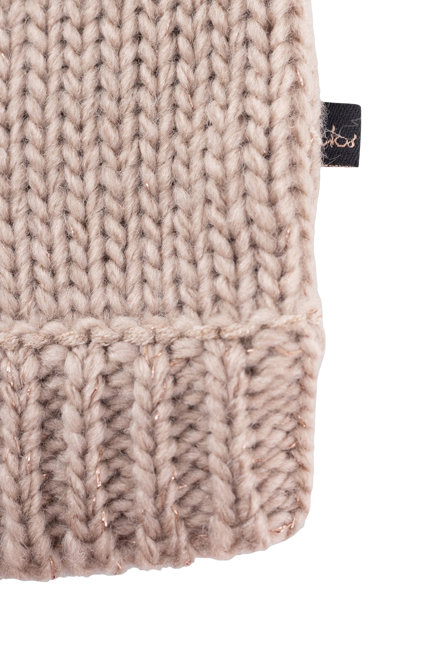 GIRL'S BEIGE OPENWORK KNIT SWEATER 7