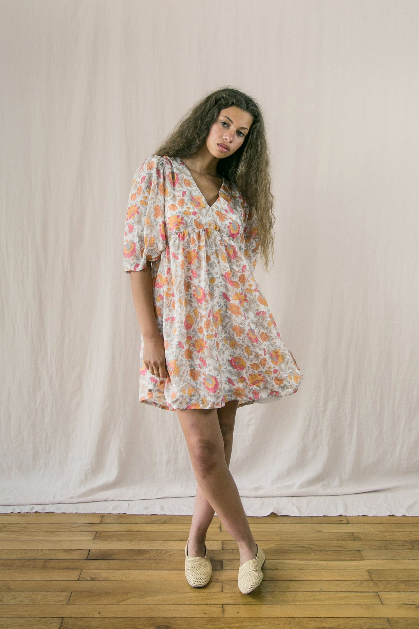 DRESS OTTI RAINBOW FLOWERS 1