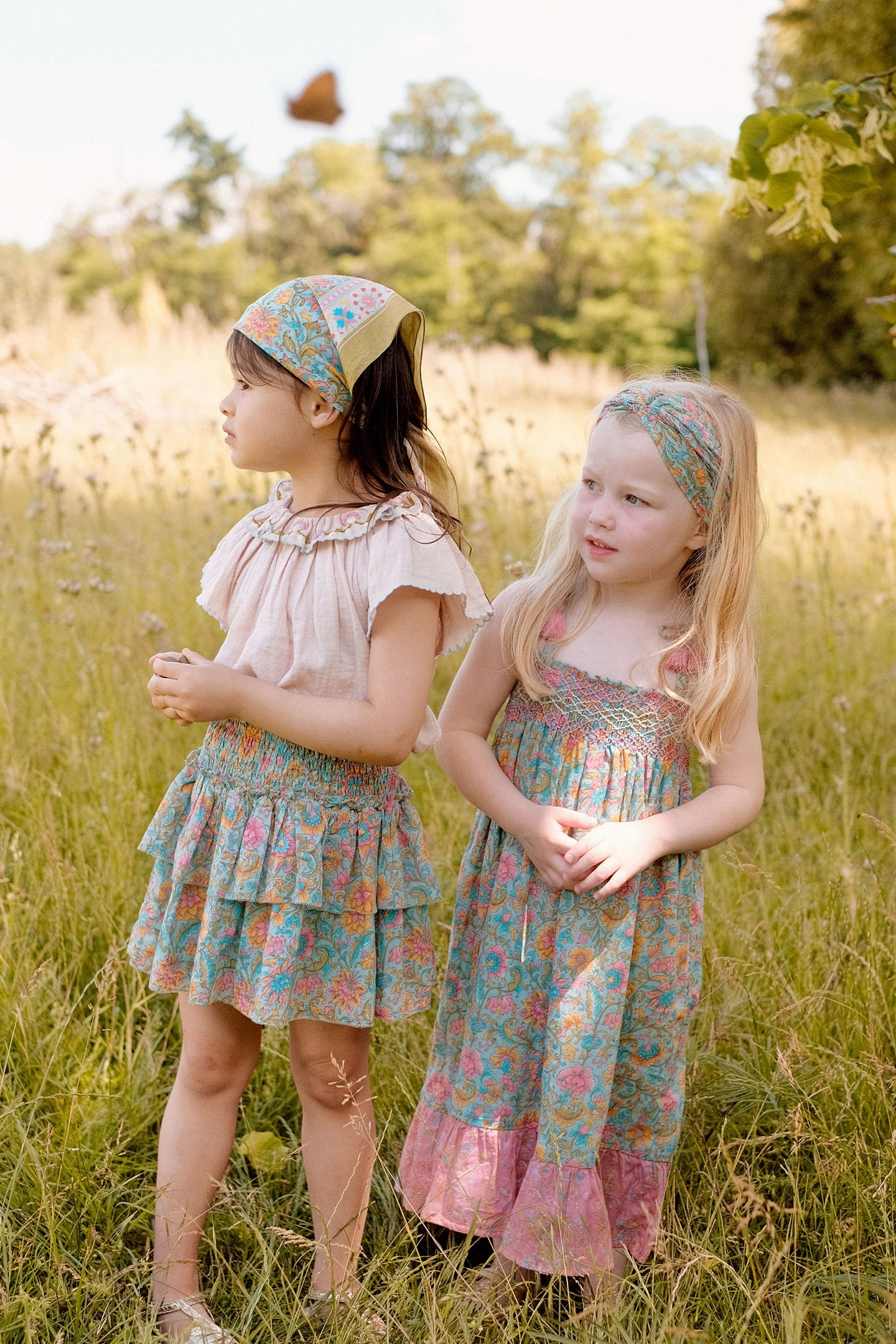 SKIRT ROUMIA WATER RIVER FLOWERS 5