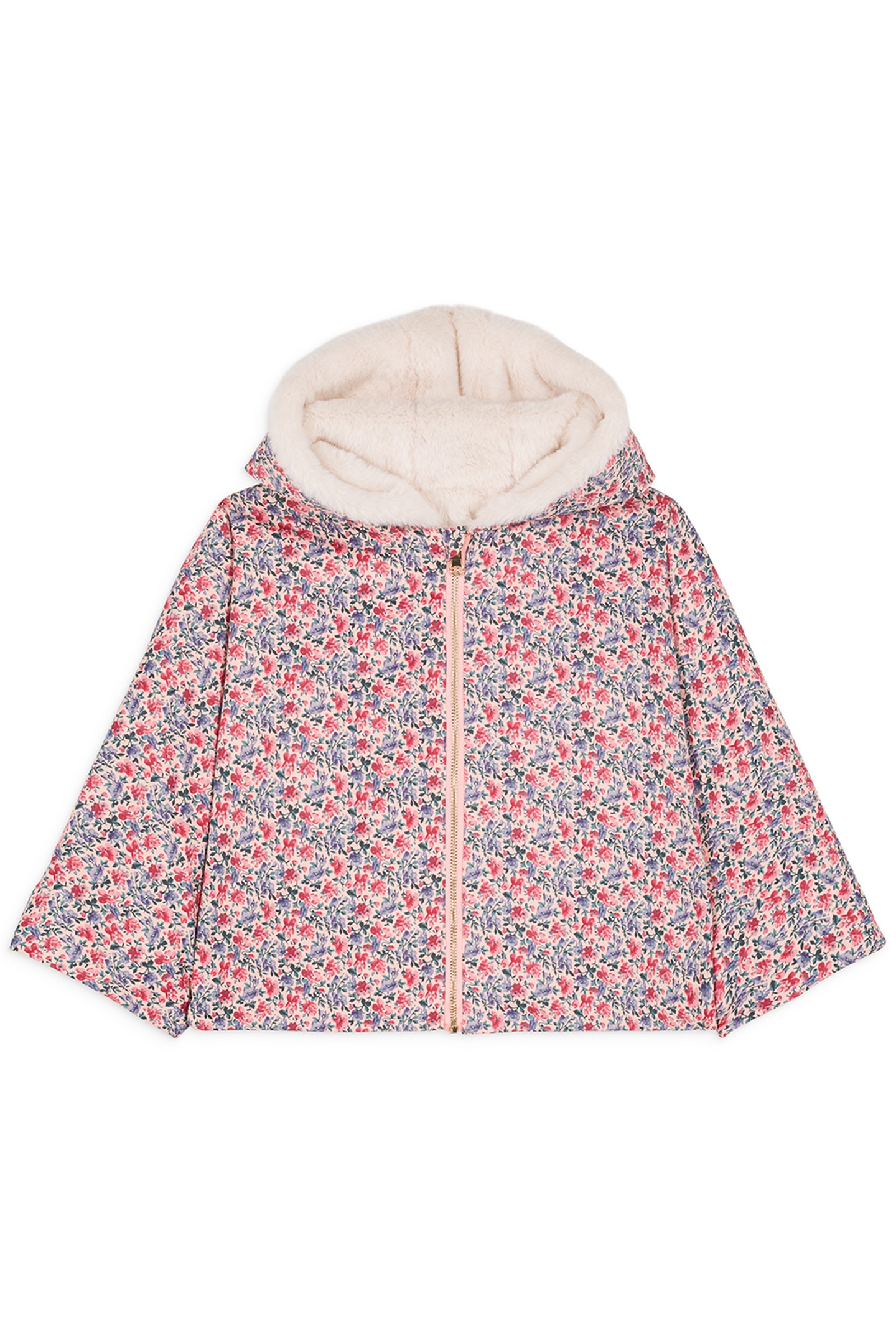 REVERSIBLE COAT FELVET BLUSH FLORAL WORLD 3