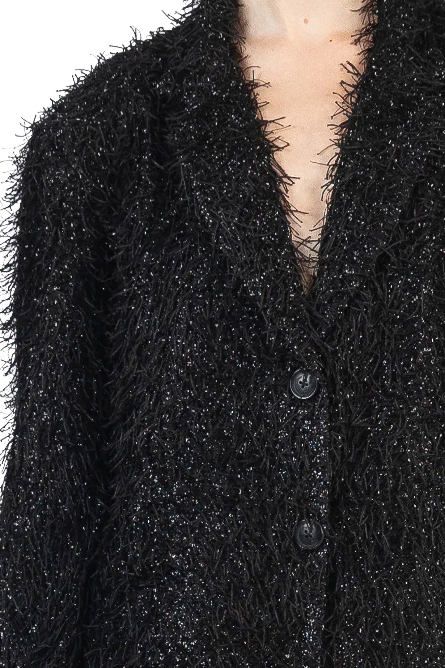 FLUFFY TAILORED JACKET BLACK 3