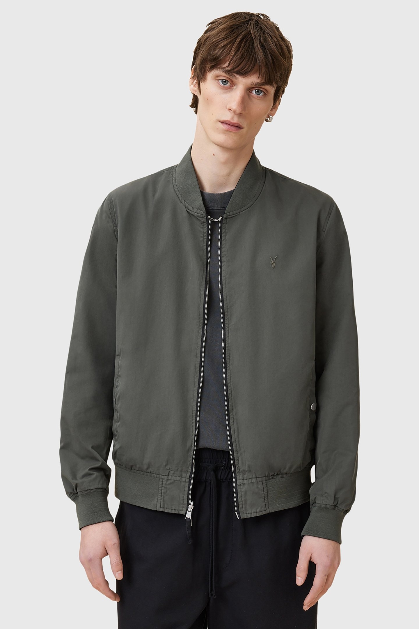 REV BASSETT BOMBER BLACK/KHAKI BROWN 3