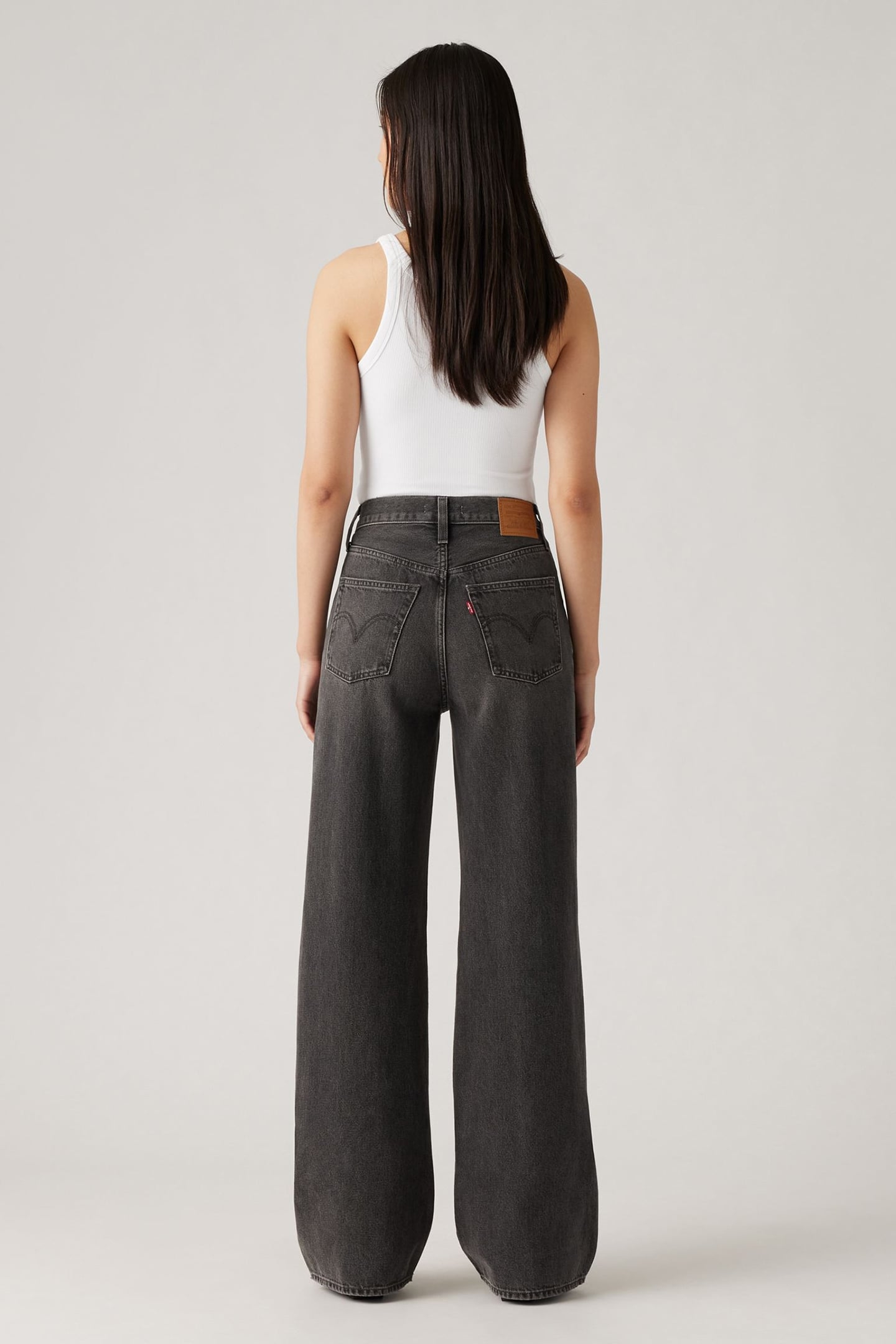 RIBCAGE WIDE LEG JEANS BLACK 3