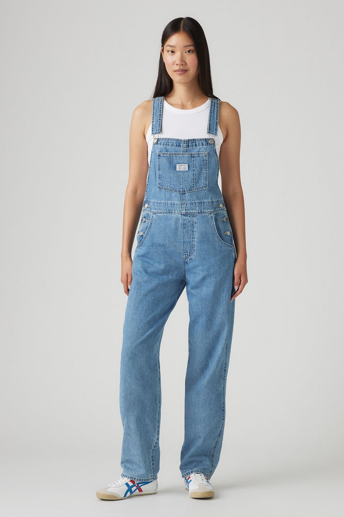 VINTAGE DENIM OVERALLS MED INDIGO 2