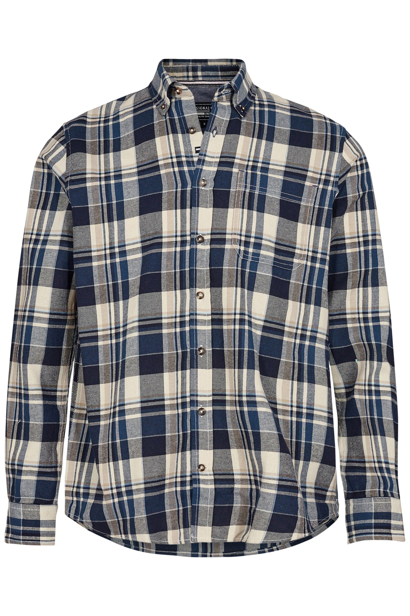 MILLO CHECK ++ L/S SHIRTS DEEP MARINE 1