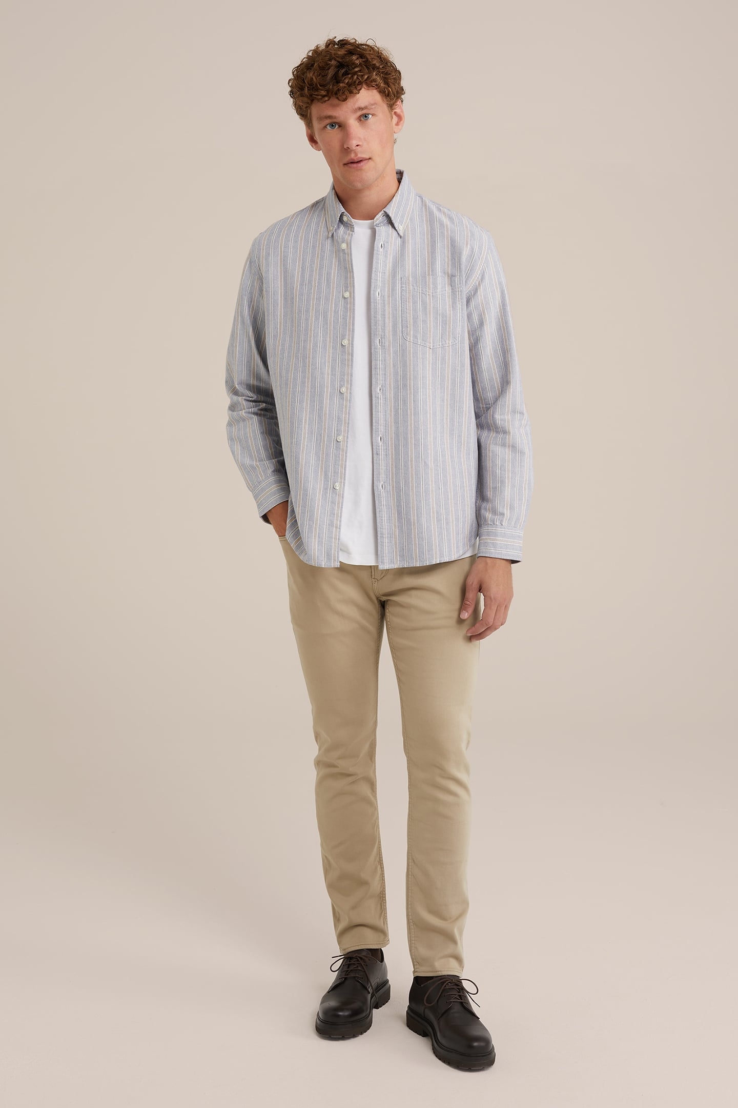 5-POCKET MID WAIST BEIGE 3