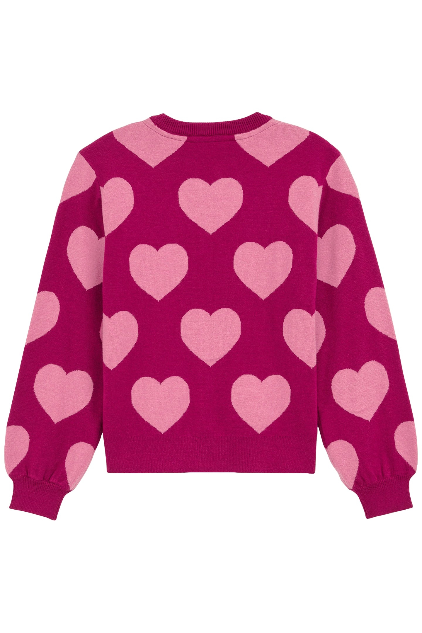 GEBREIDE TRUI BRIGHT PINK 4