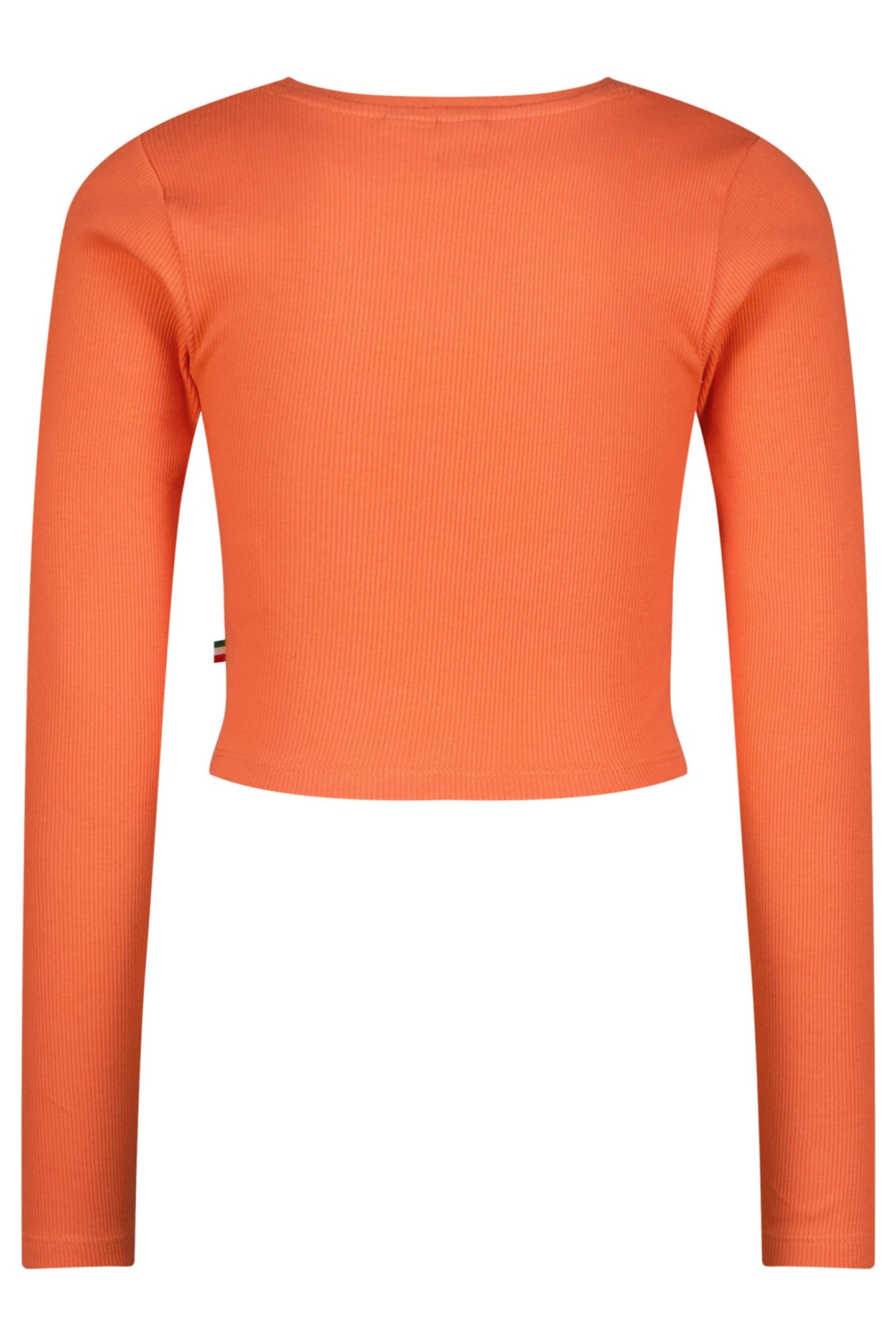 GIRLS G-BASIC-CROP RIB LONGSLEEVE T-SHIRT FRESH CORAL 2