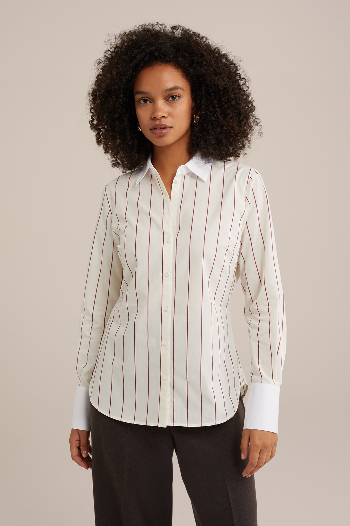 BLOUSE BURGUNDY RED 1