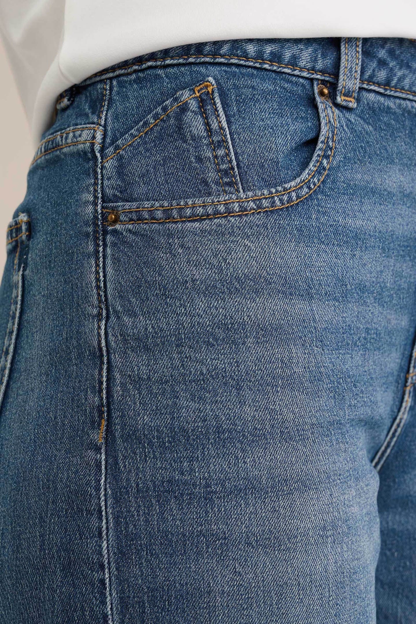 5-POCKET HIGH WAIST DARK BLUE 5