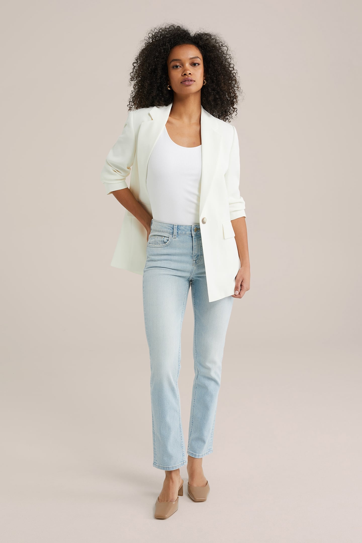 5-POCKET MID WAIST BLUE 3