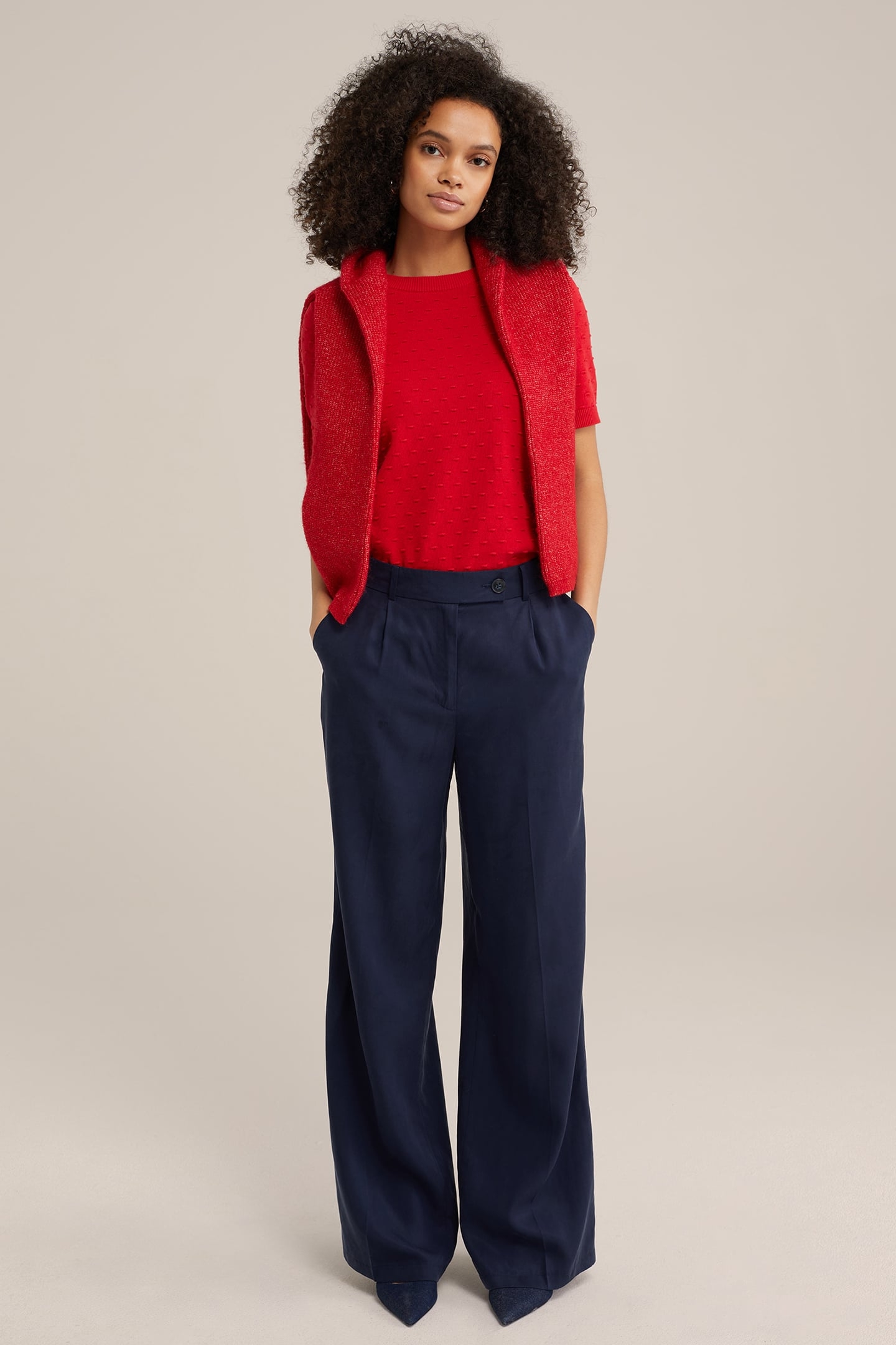 KNITTED PULLOVER VINTAGE RED 4