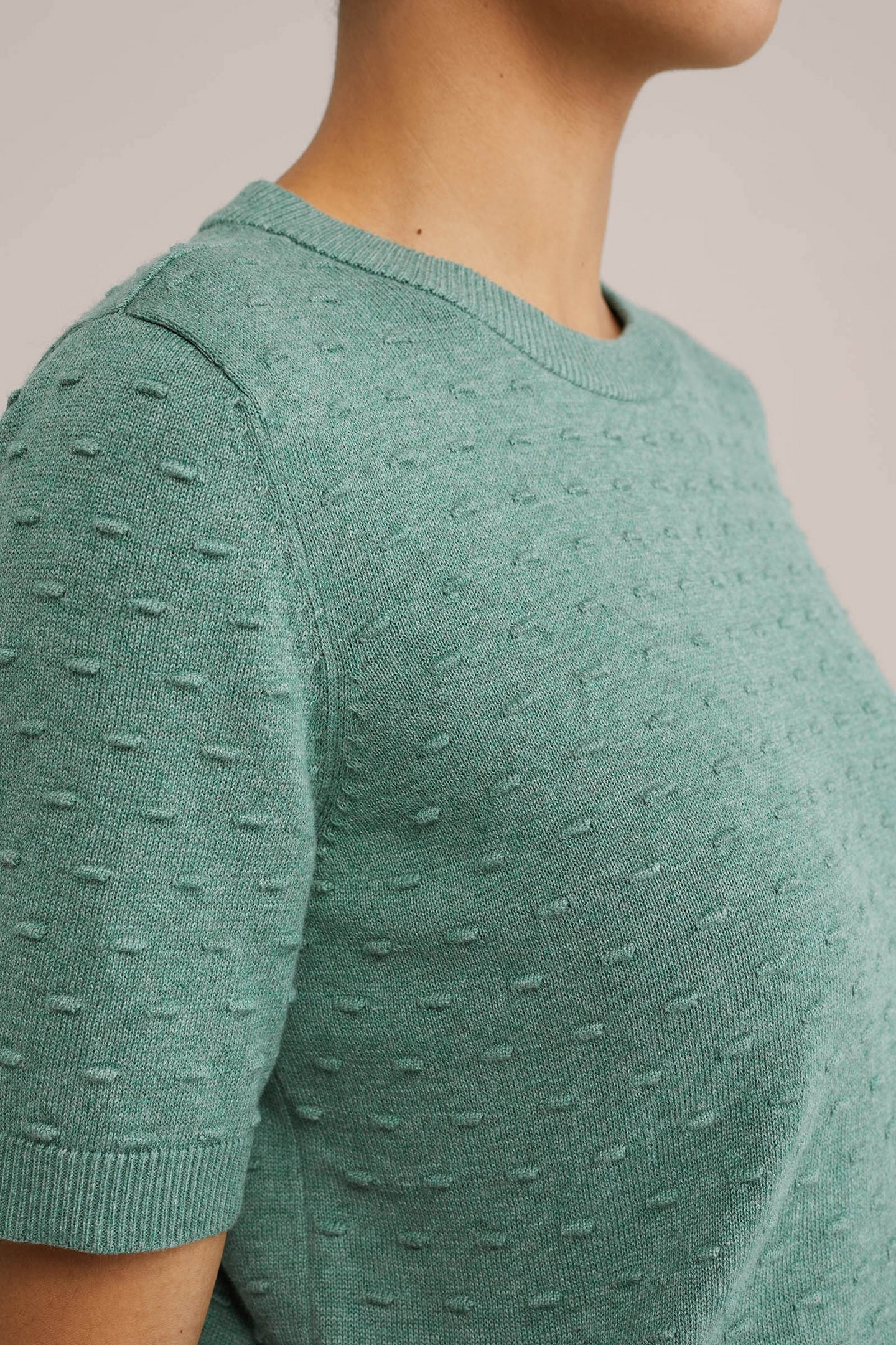 KNITTED PULLOVER LIGHT GREEN 5