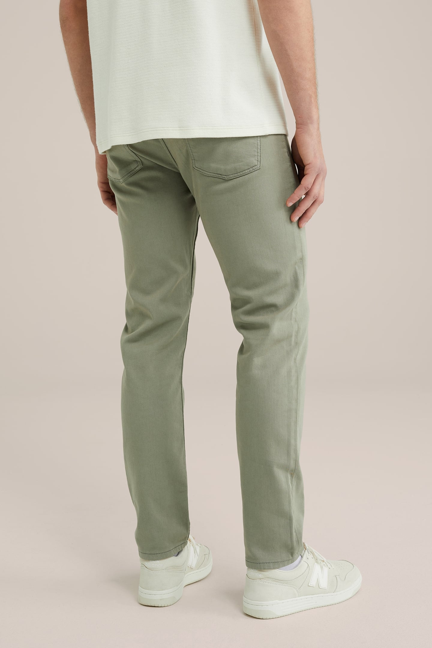 5-POCKET MID WAIST LIGHT GREEN 2