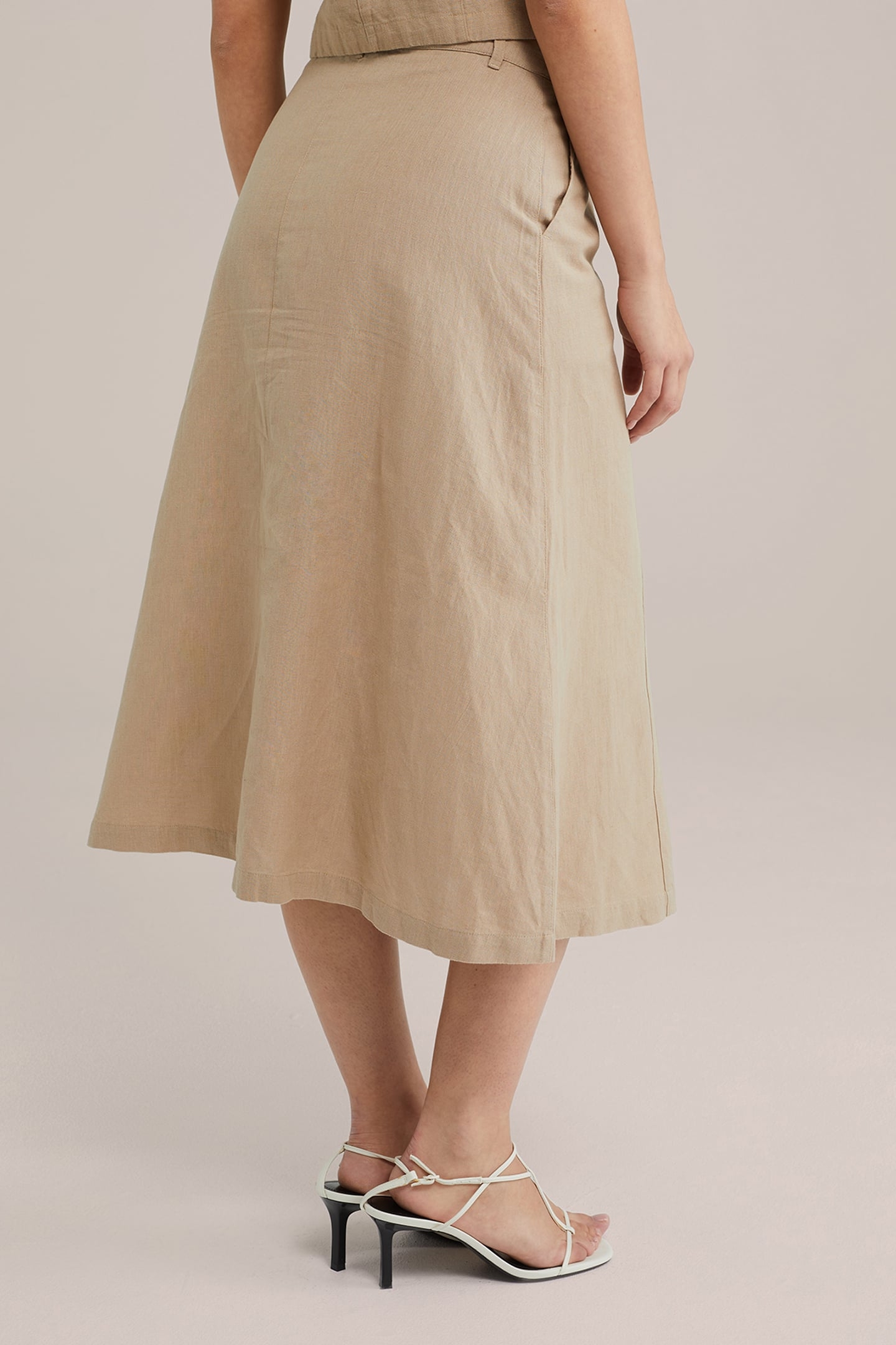 SKIRT MEDIUM LENGTH BEIGE 2