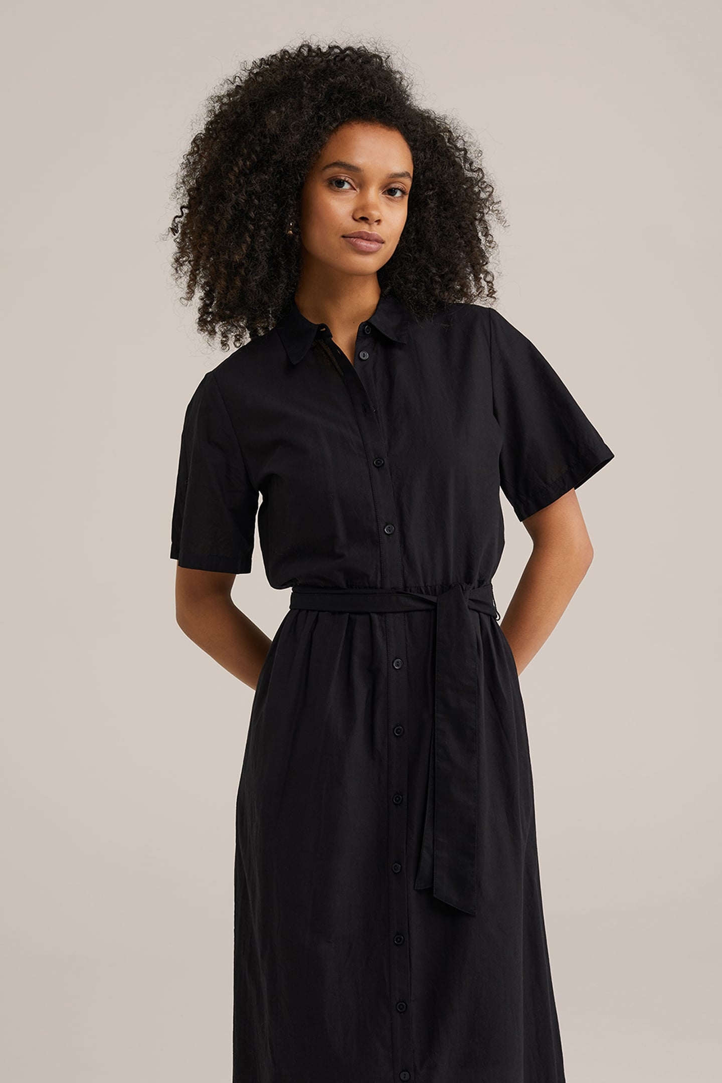 DRESS MID LENGTH BLACK 4