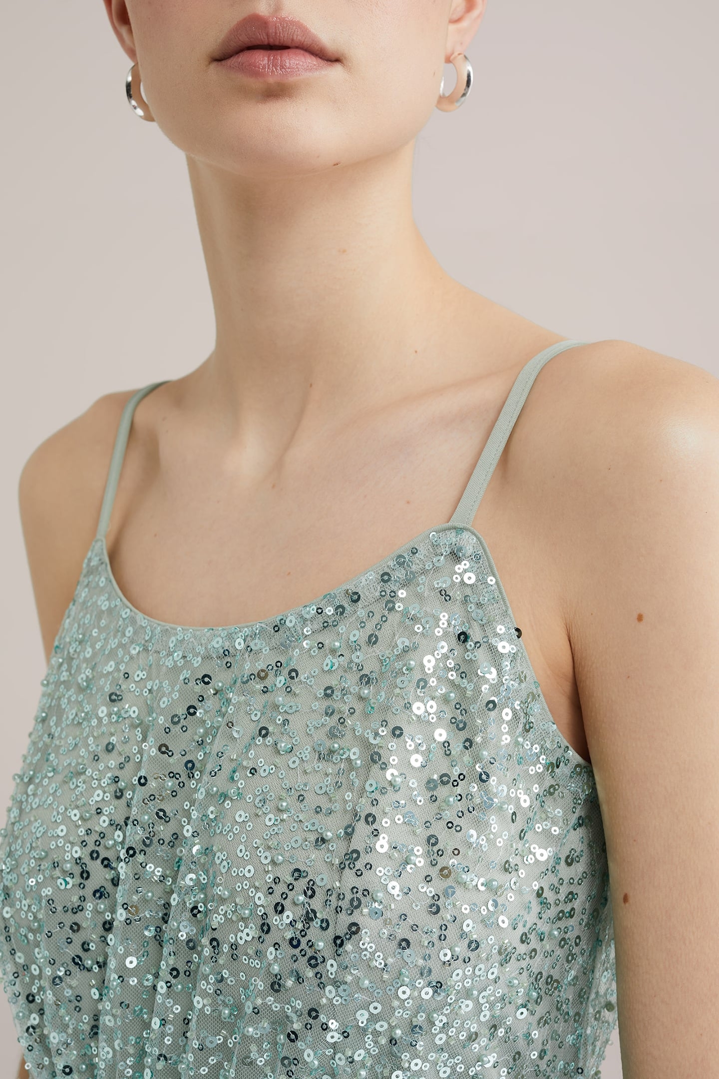 DRESS MAXI LENGTH MINT GREEN 6