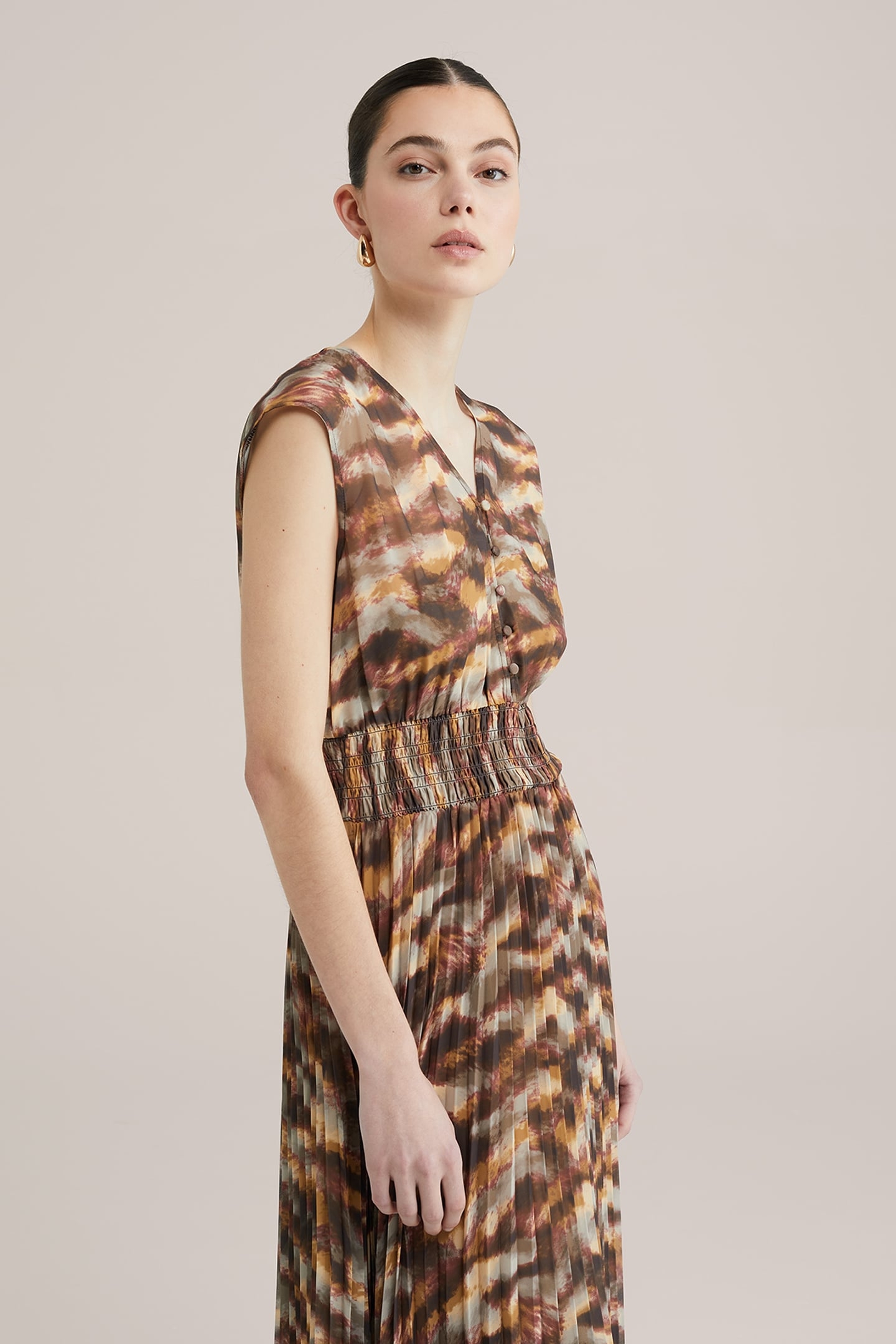 DRESS MID LENGTH MUSTARD YELLOW 4