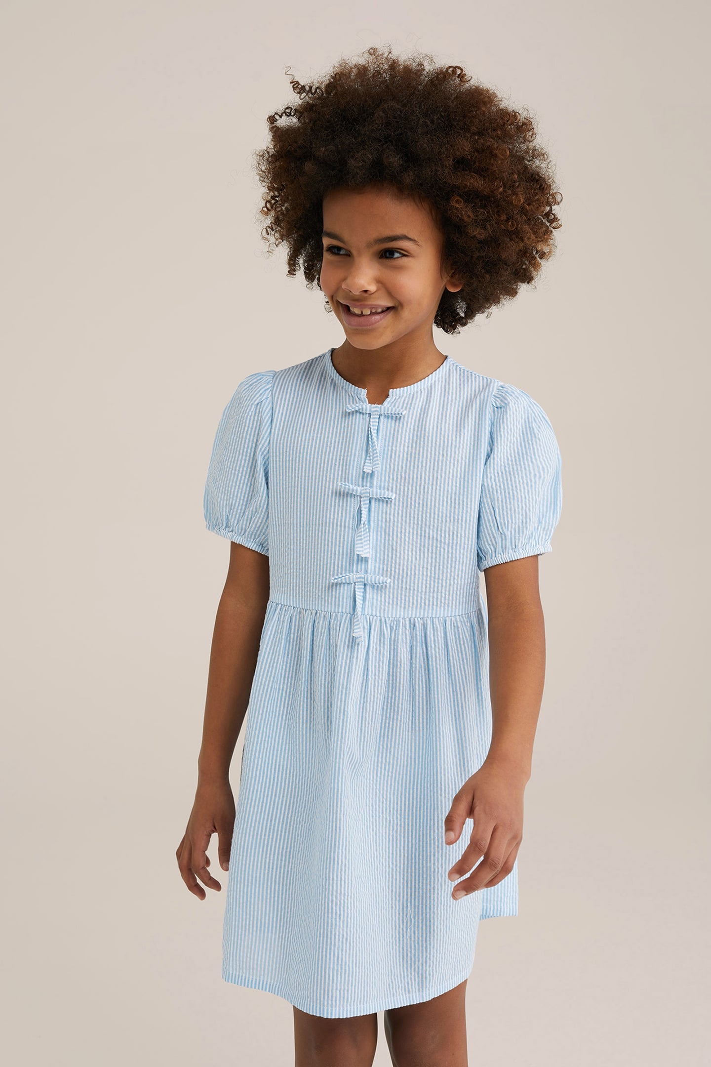 DRESS MID LENGTH LIGHT BLUE 1