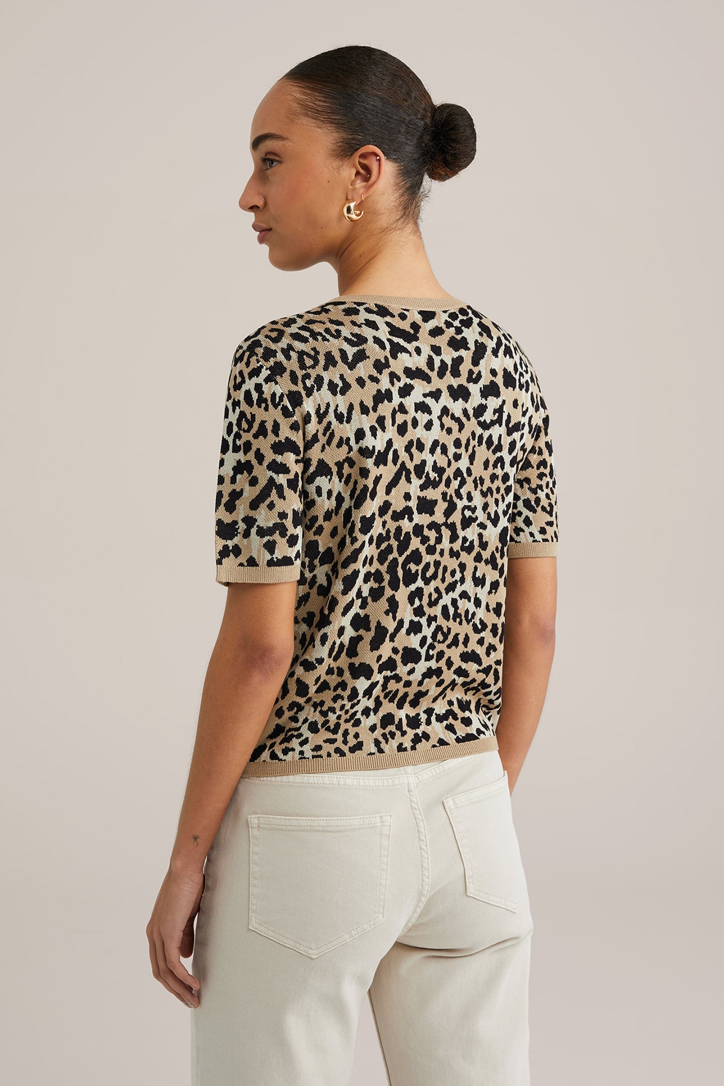 KNITTED CARDIGAN LIGHT BROWN 2