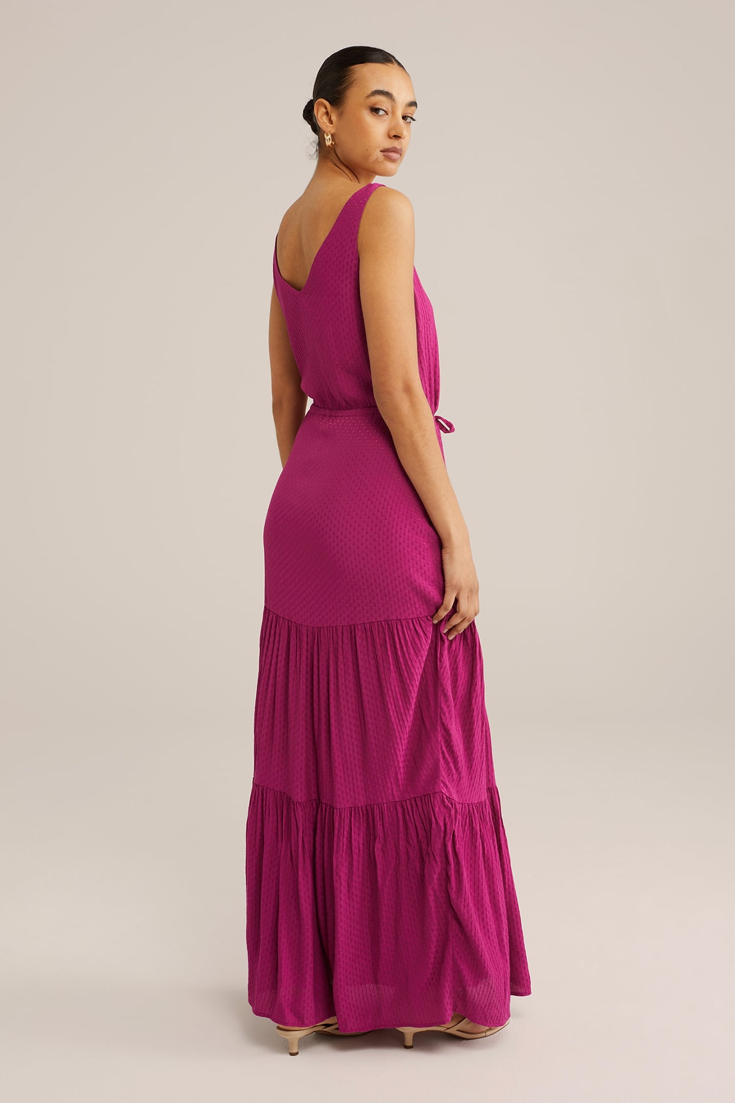 DRESS MAXI LENGTH PINK 2