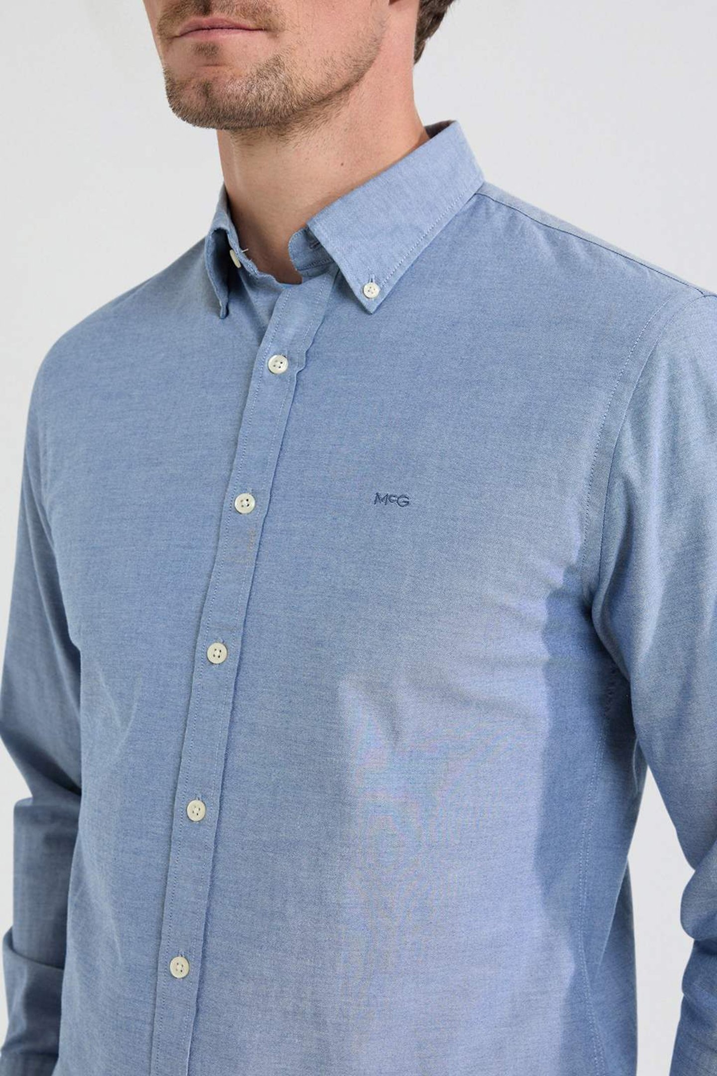 STRETCH OXFORD SHIRT NAVY 5