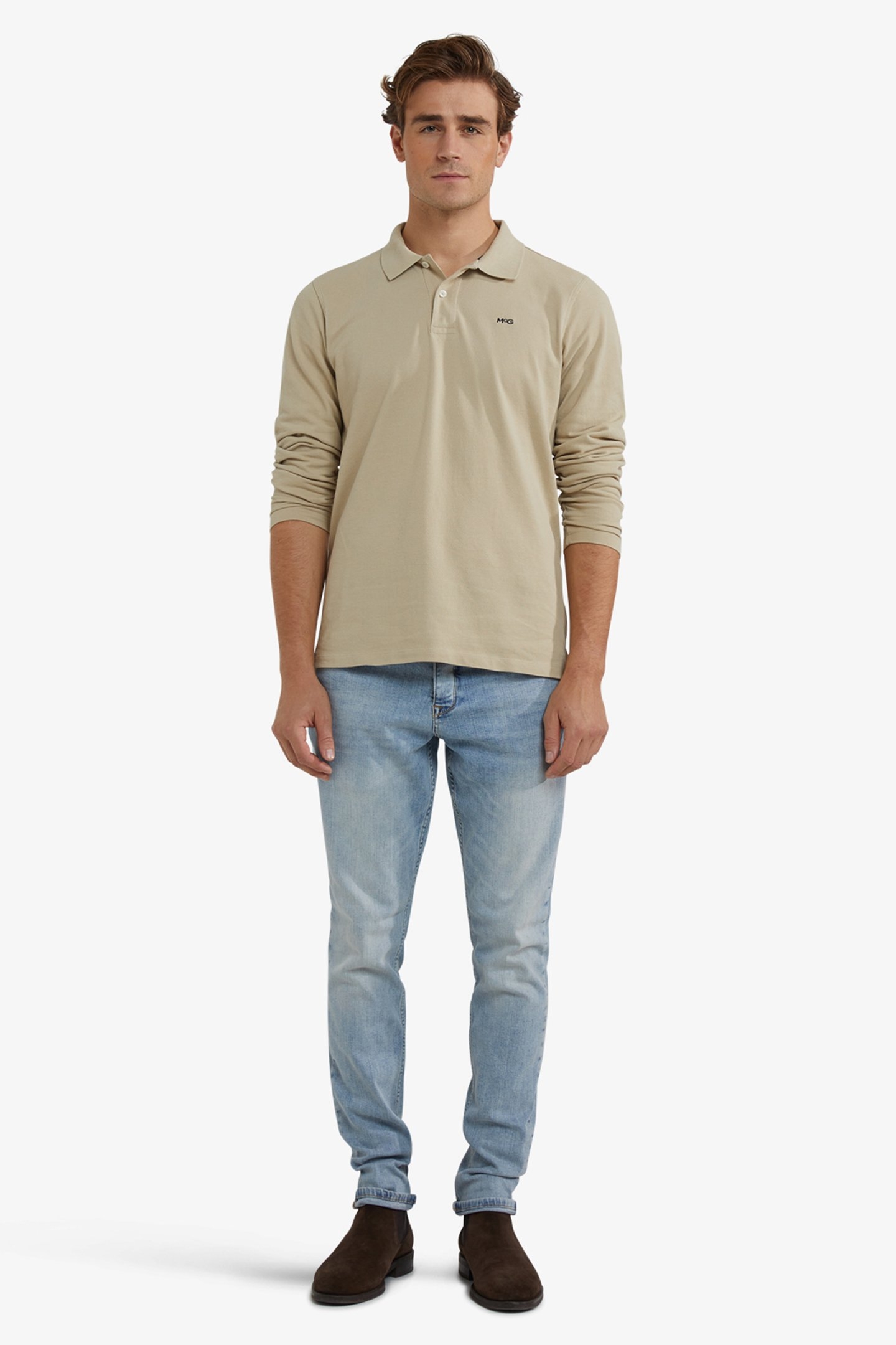 CLASSIC POLO LONG SLEEVES SAND 2