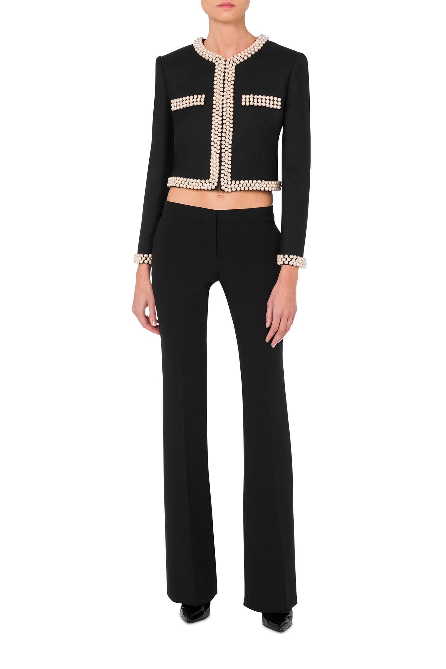 JACKET WITH PEARLS ARCHIVE CAPSULE BLACK 1