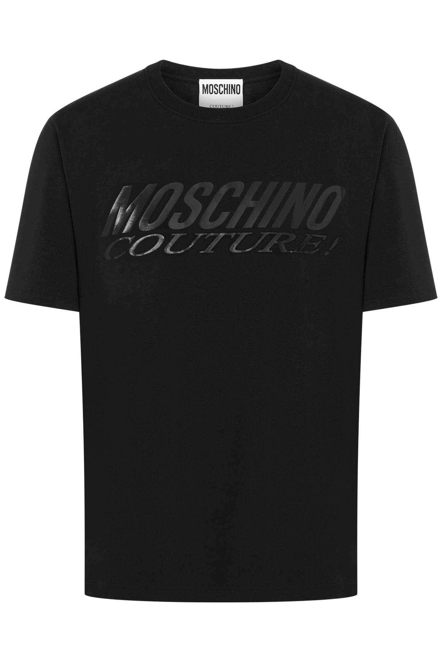 T-SHIRT WITH MOSCHINO COUTURE LOGO! BLACK 3
