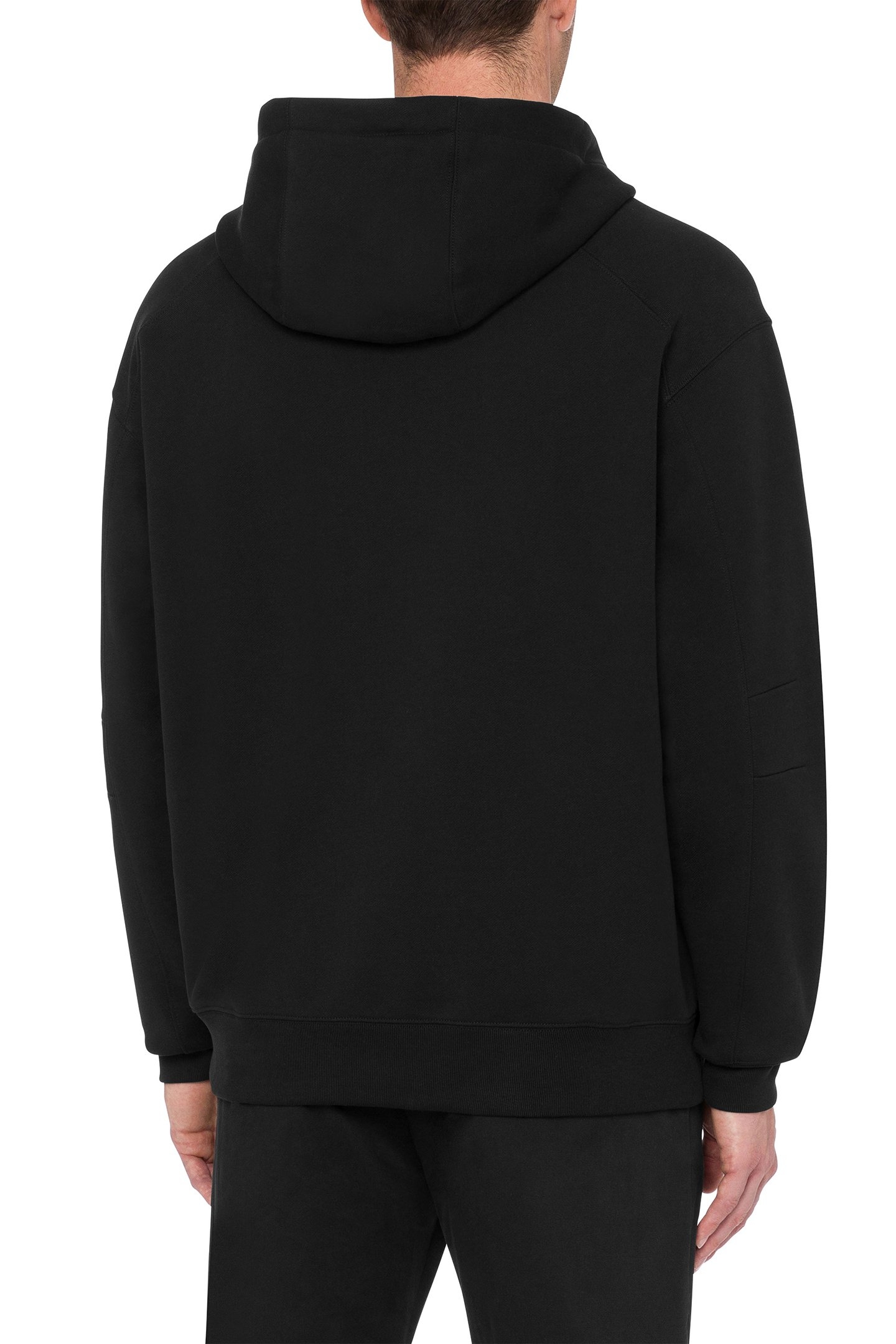 COTTON HOODIE SWEATSHIRT BLACK 2