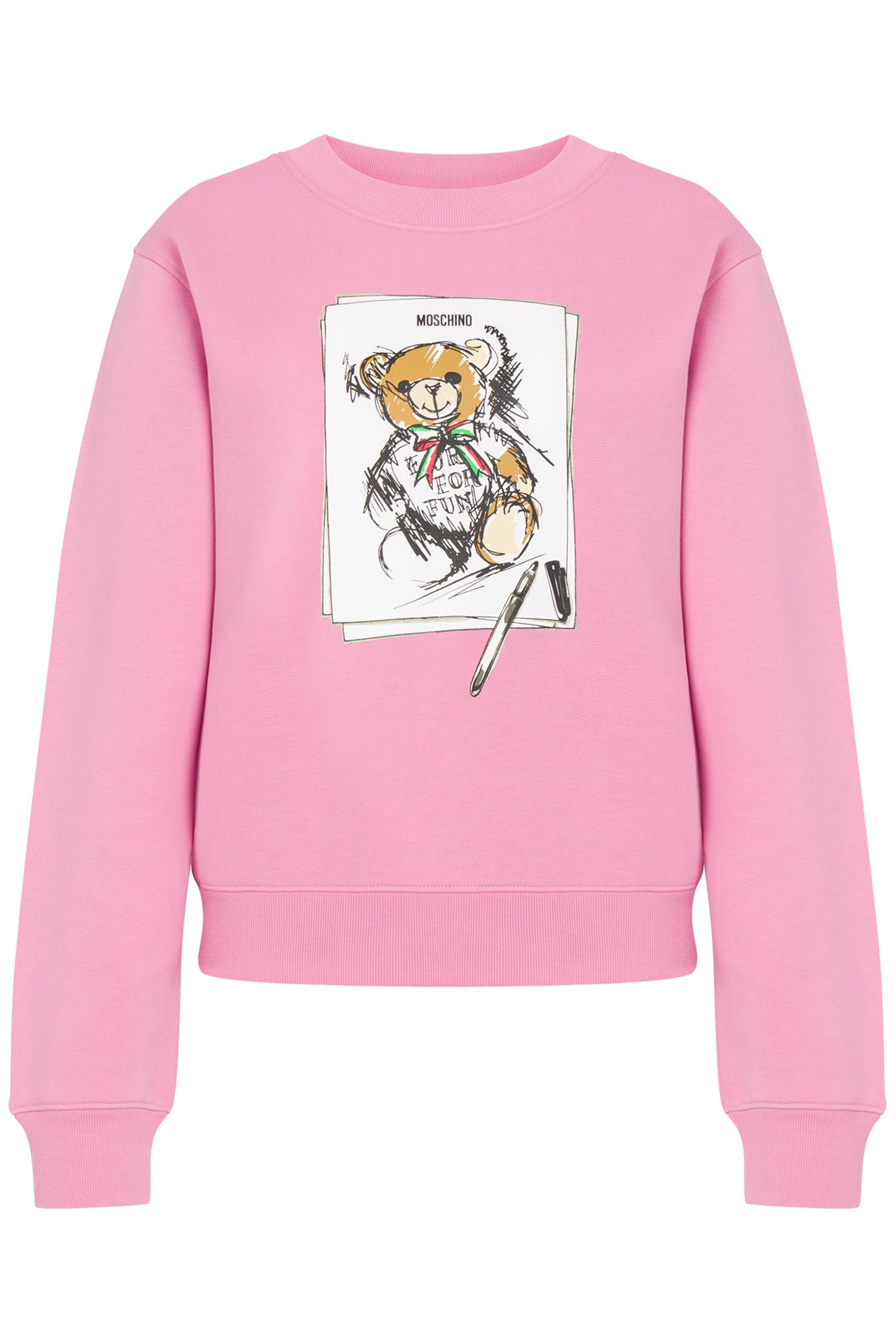 MOSCHINO TEDDY BEAR SWEATSHIRT PINK 3