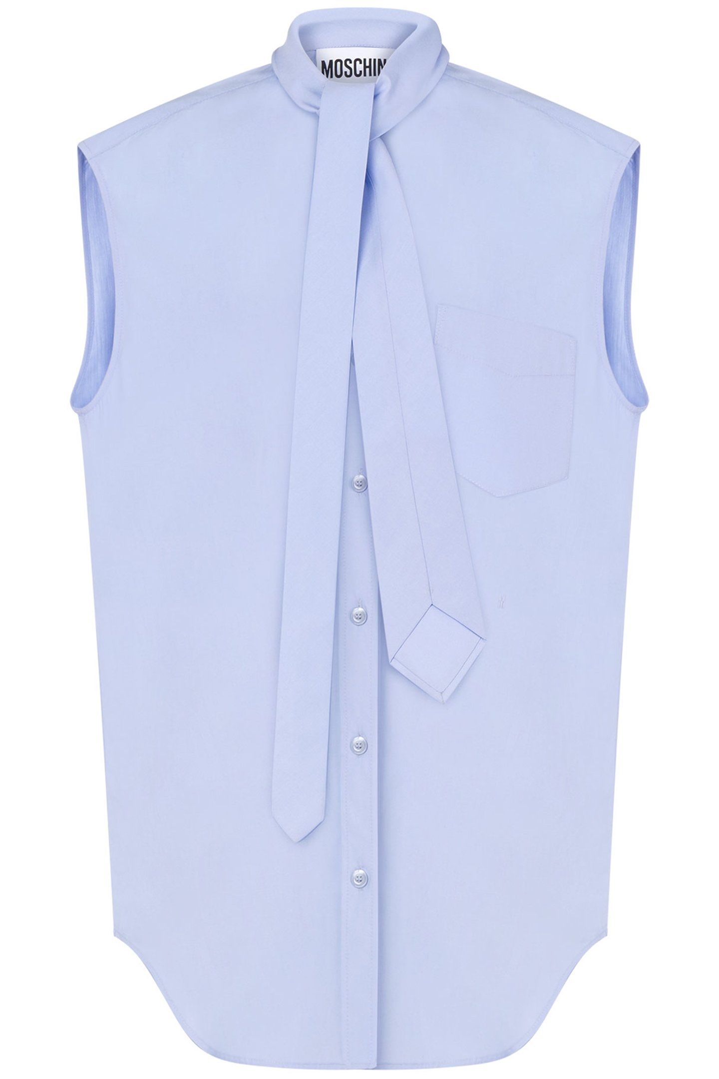 SLEEVELESS TIE SHIRT BLUE 3