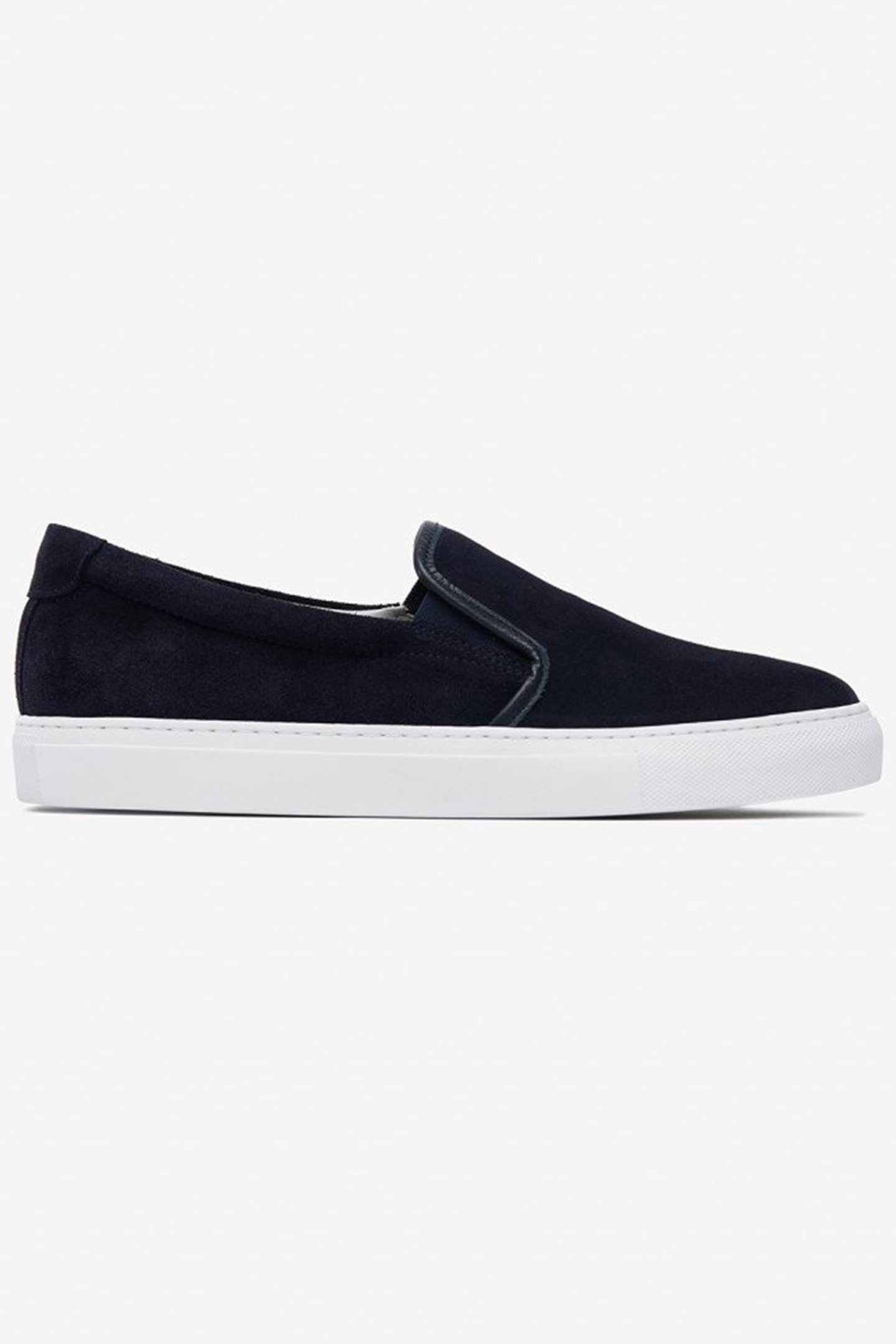 SCRAMBLE SLIP-ON SUEDE NAVY 1
