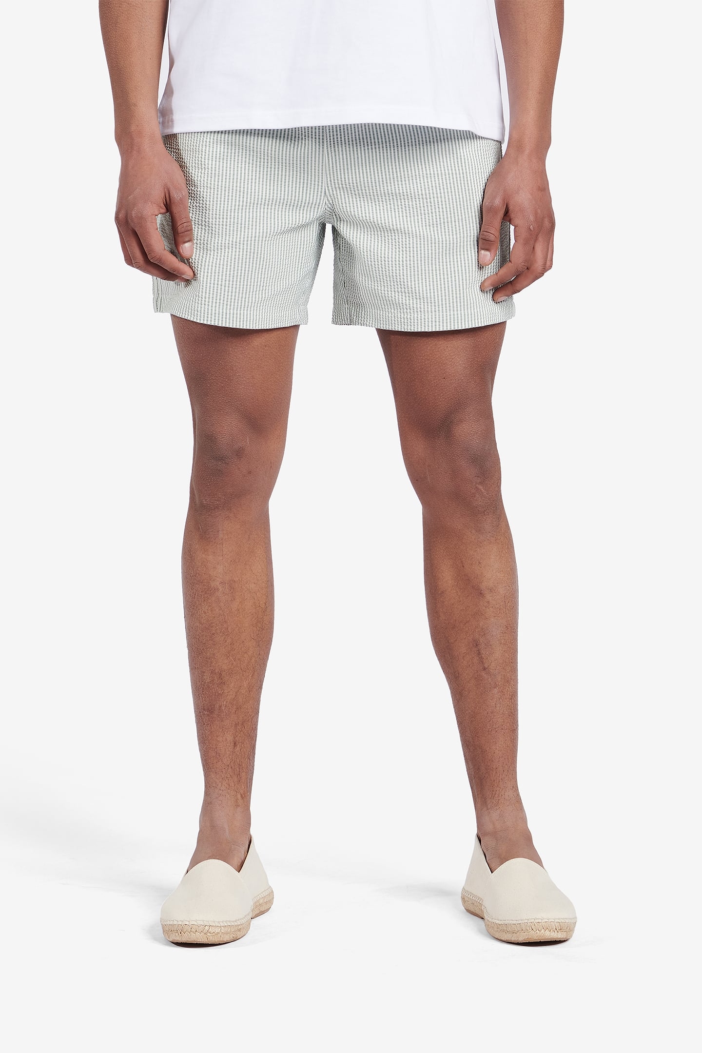 VENICE SEERSUCKER COTTON-POLYESTER SAGE 1