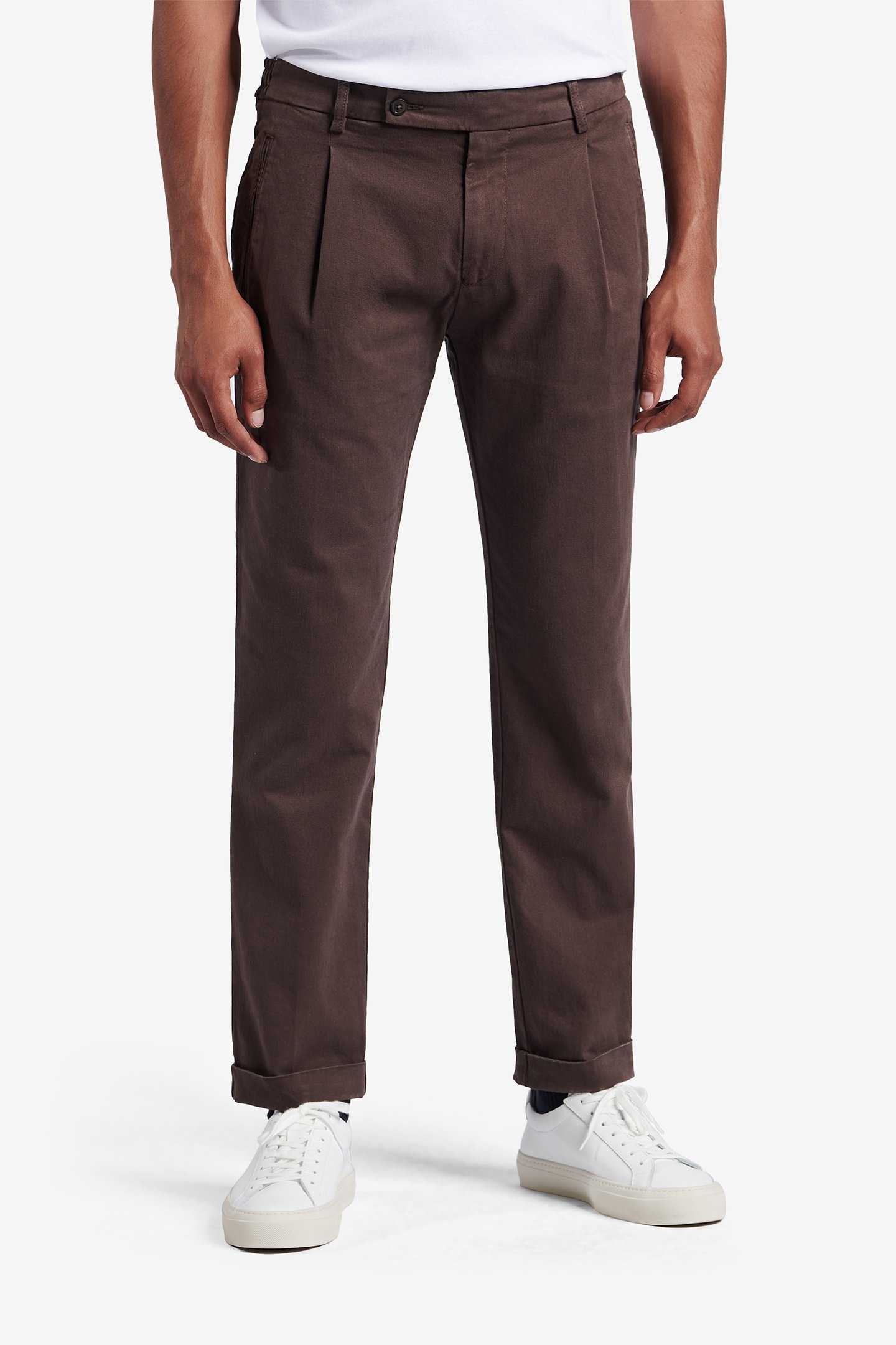 BRIDGEPORT HEAVYWEIGHT COTTON-STRETCH BROWN 1