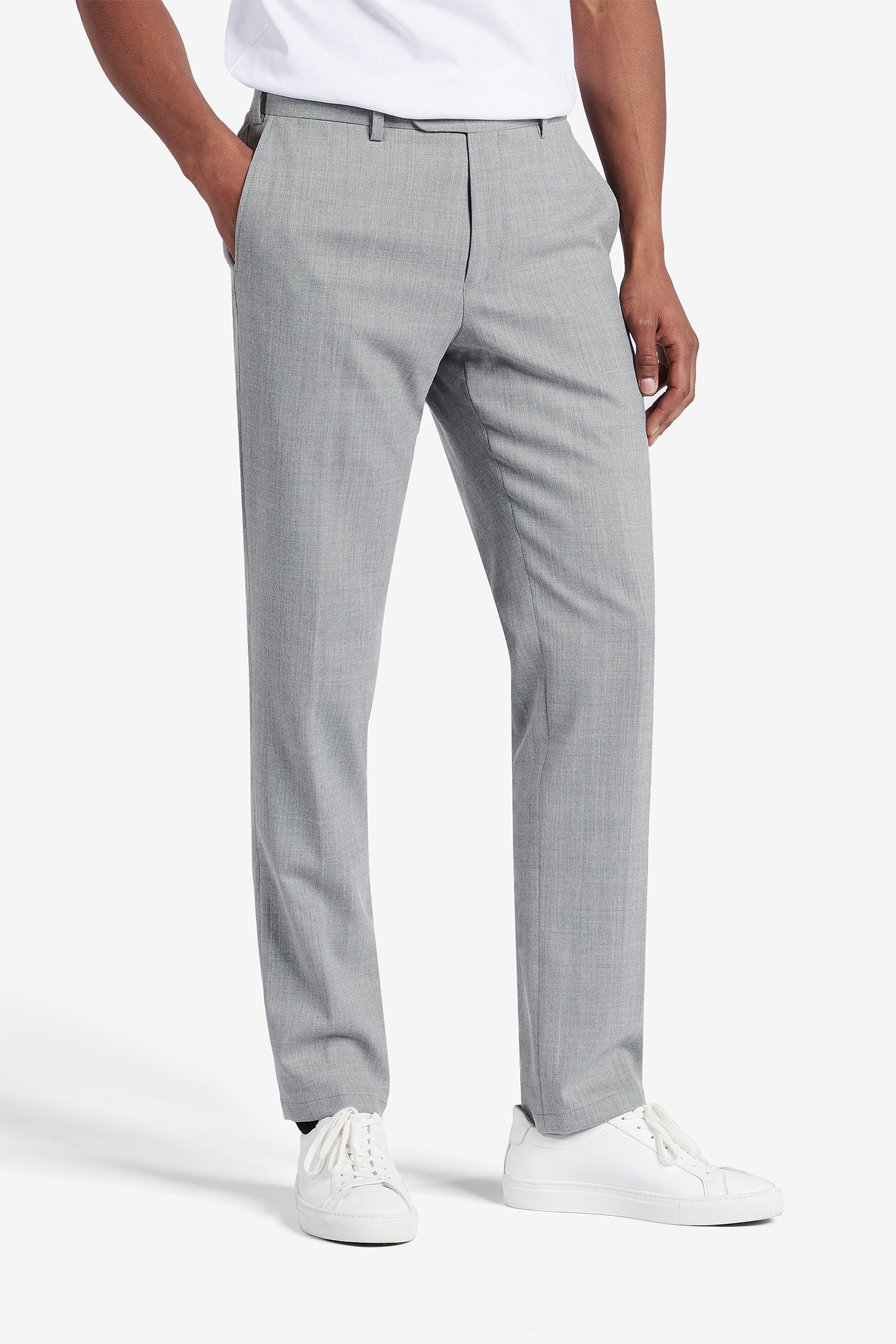 TORONTO WASHABLE FLANNEL WOOL-STRETCH LIGHT GREY 1