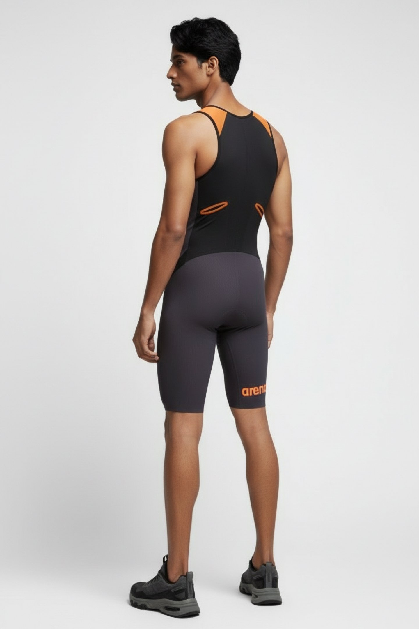 W ZIPPED TRISUIT TRI POLY C DARK_GREY,BLACK,ORANGE 2