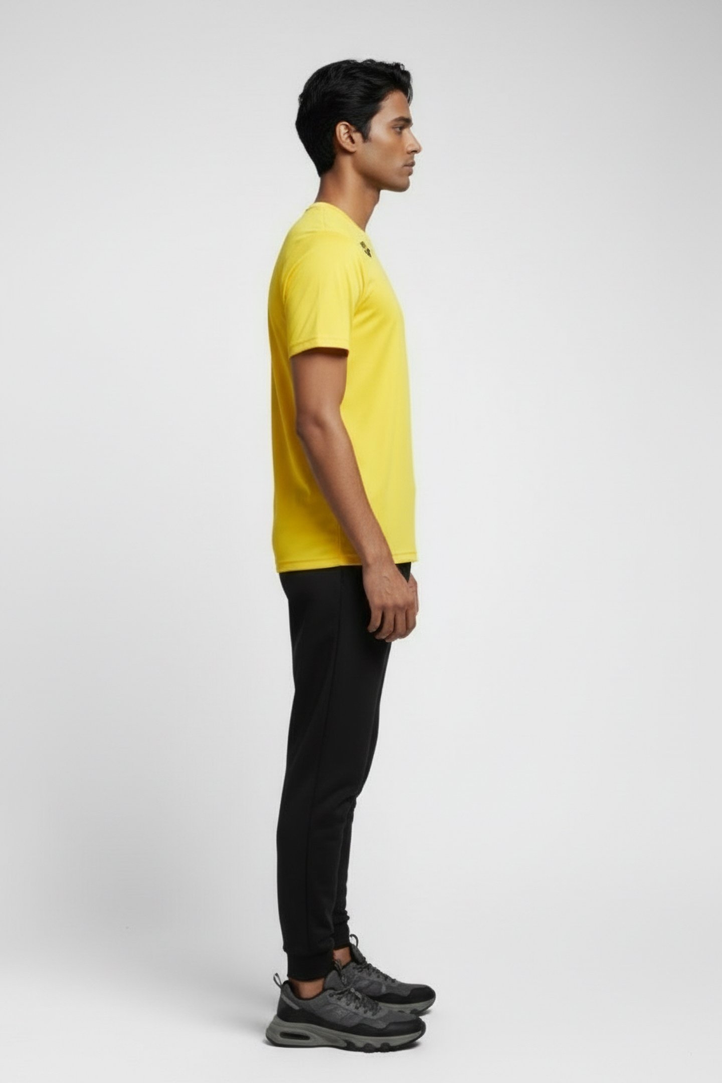 TEAM T-SHIRT PANEL YELLOW-BLACK 3