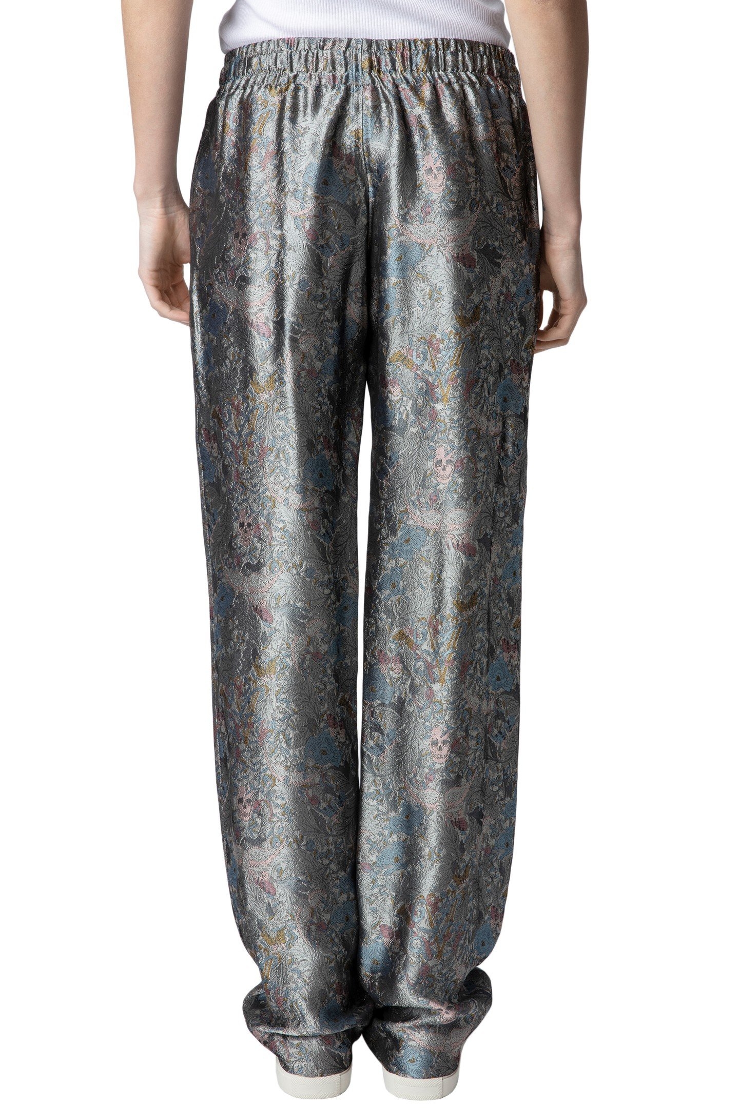 POMY JACQUARD BRITISH FLOWERS PANTS KAKI 2