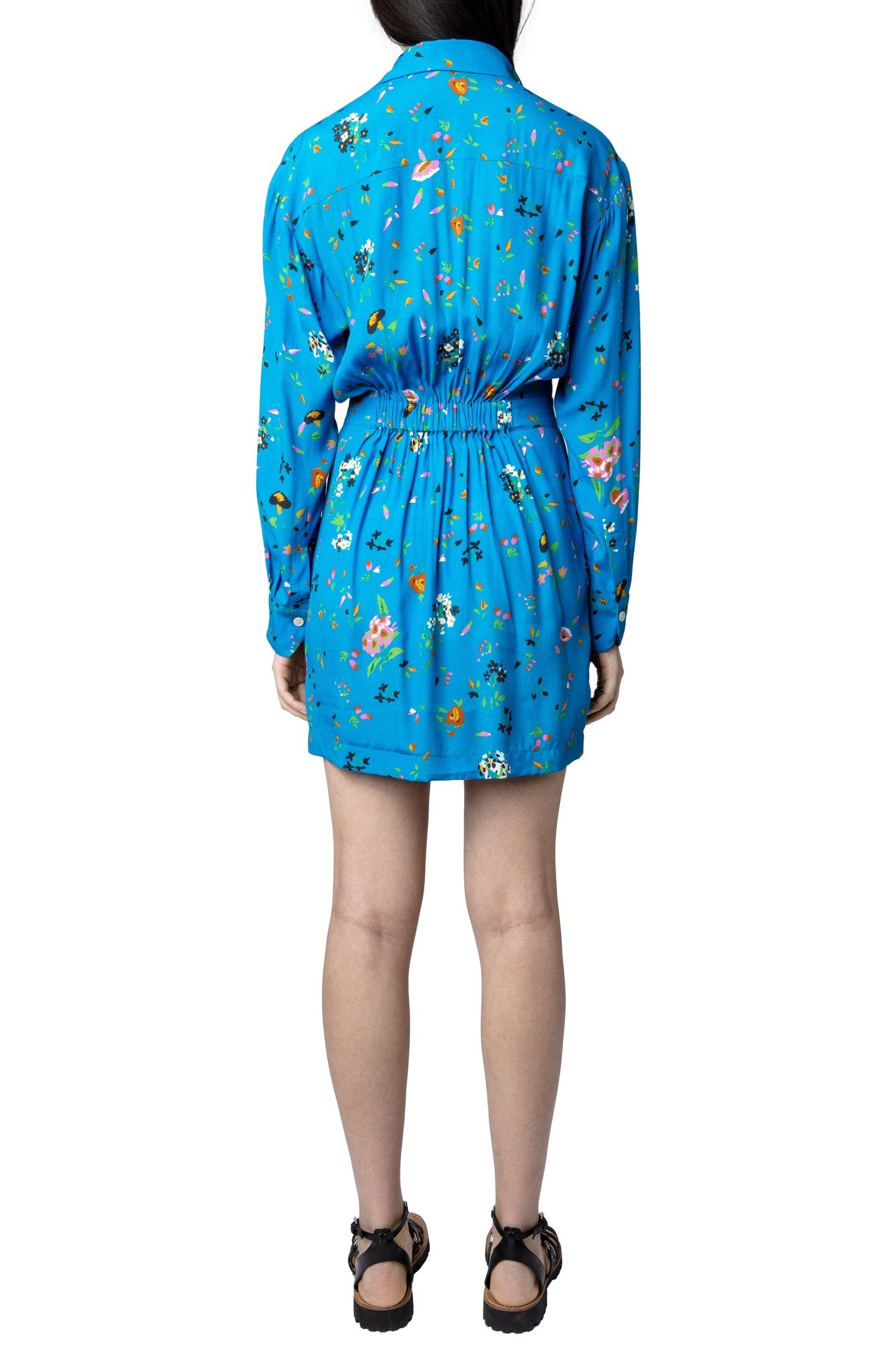 RAVY CREPE UMA DRESS AZUR 2