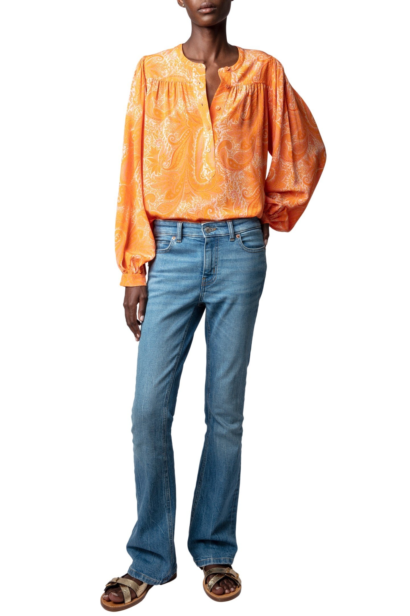 TIGY PAISLEY BLOUSE CORAIL 5