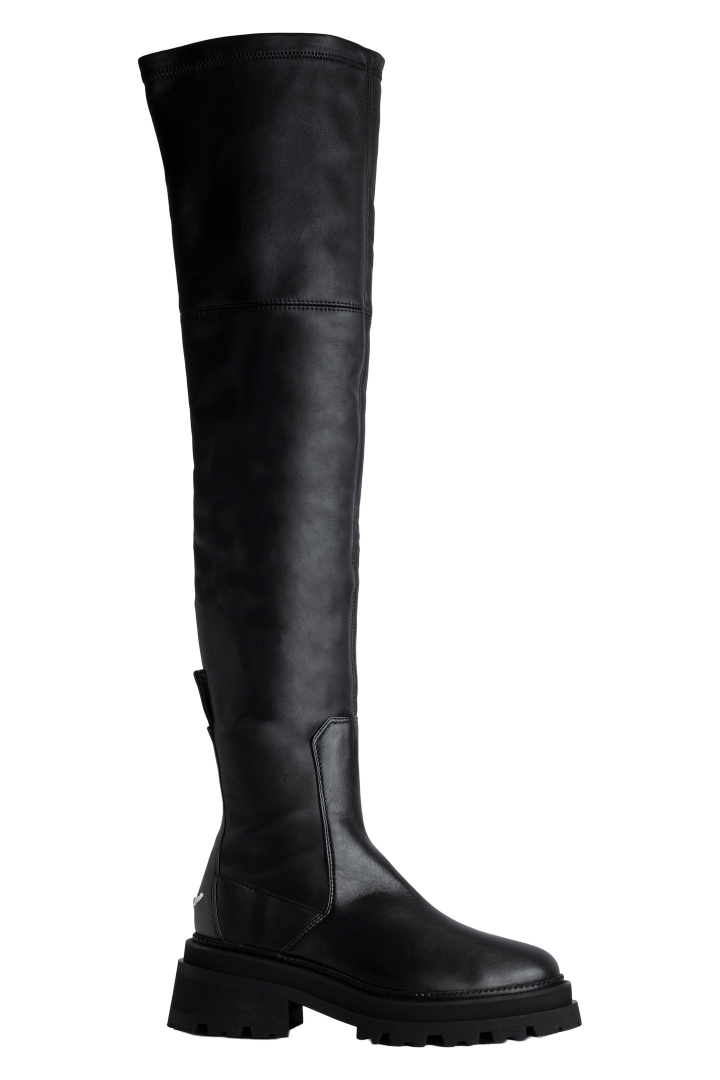RIDE CHELSEA HIGH + SMOOTH LEATHER BOOTS NOIR 1