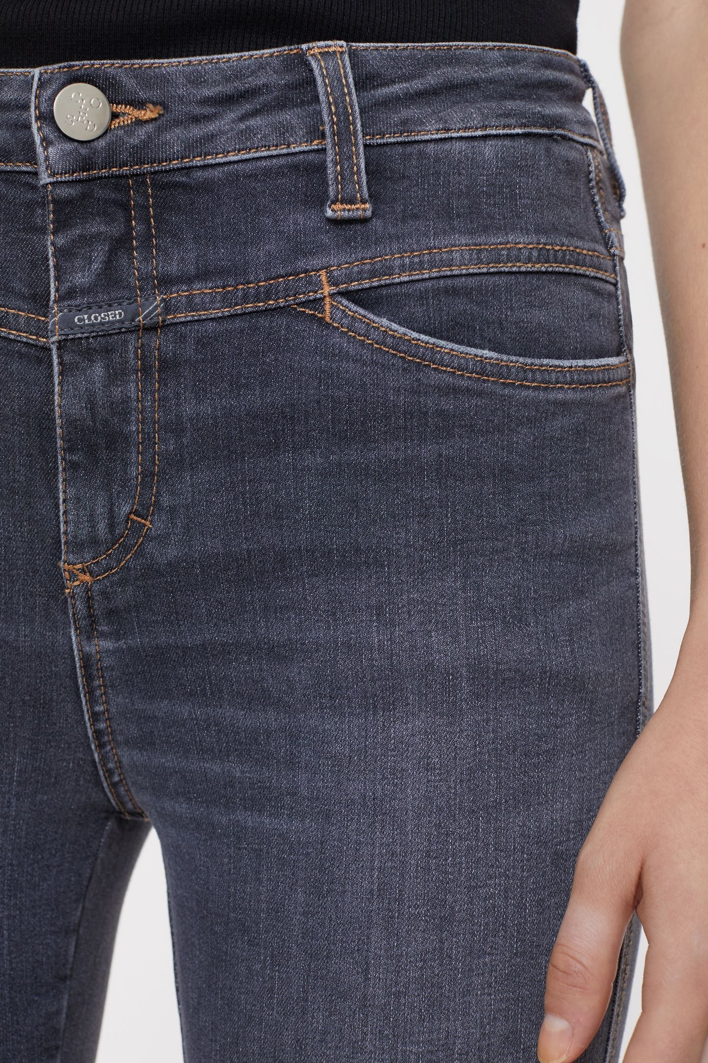 SKINNY PUSHER JEANS DARK GREY 6