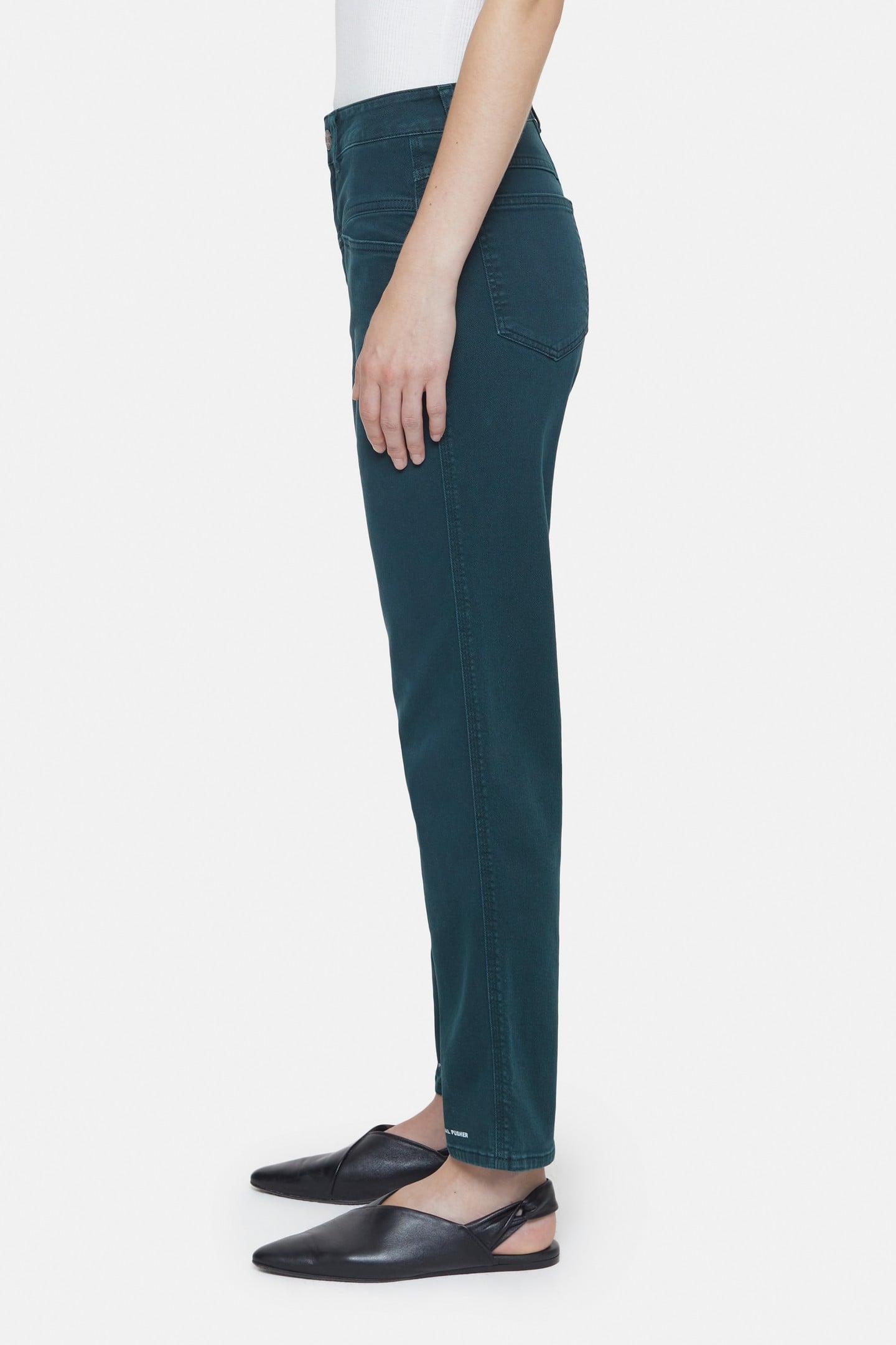 PEDAL PUSHER JEANS FERN GREEN 6