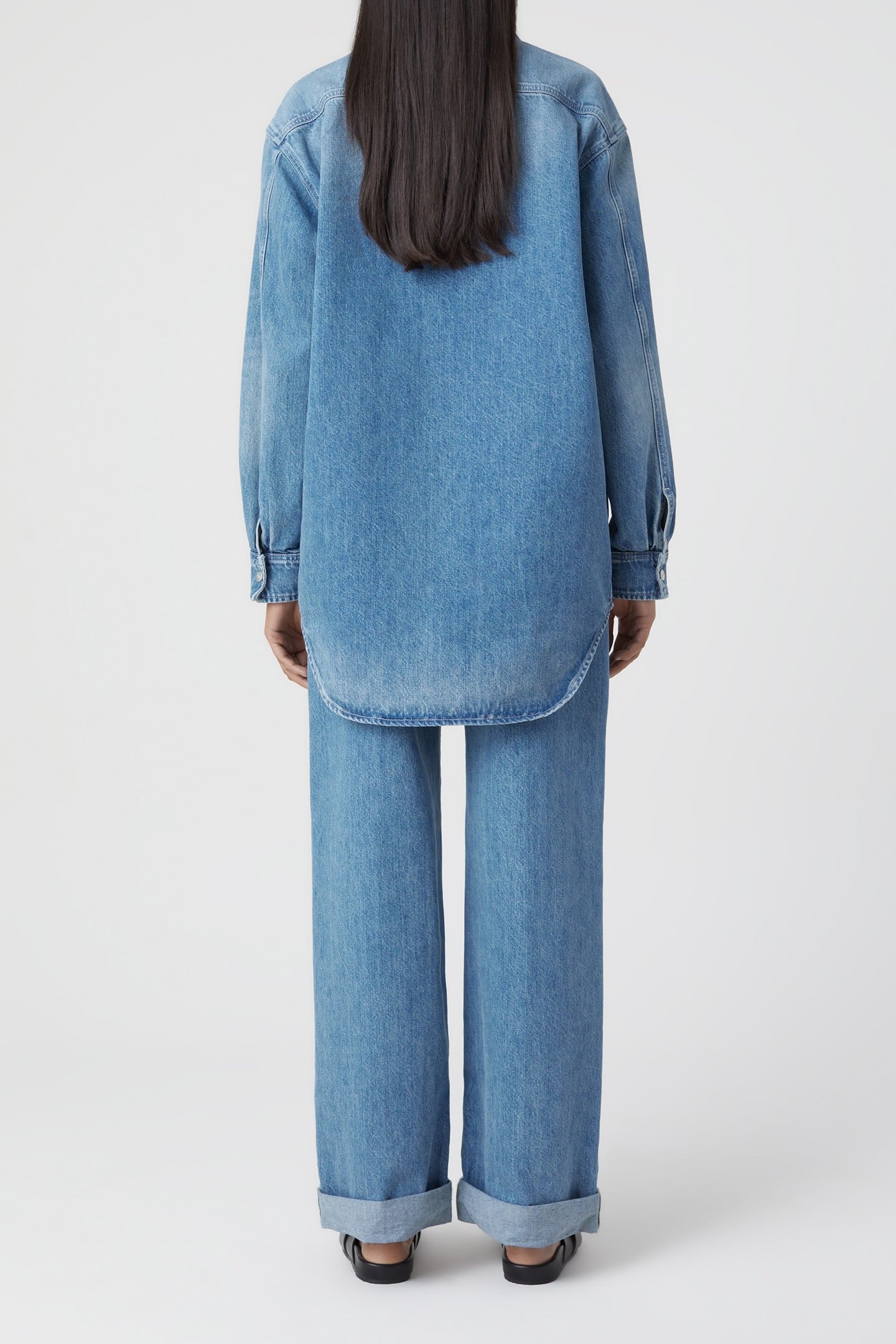 DENIM OVERSHIRT MID BLUE 4