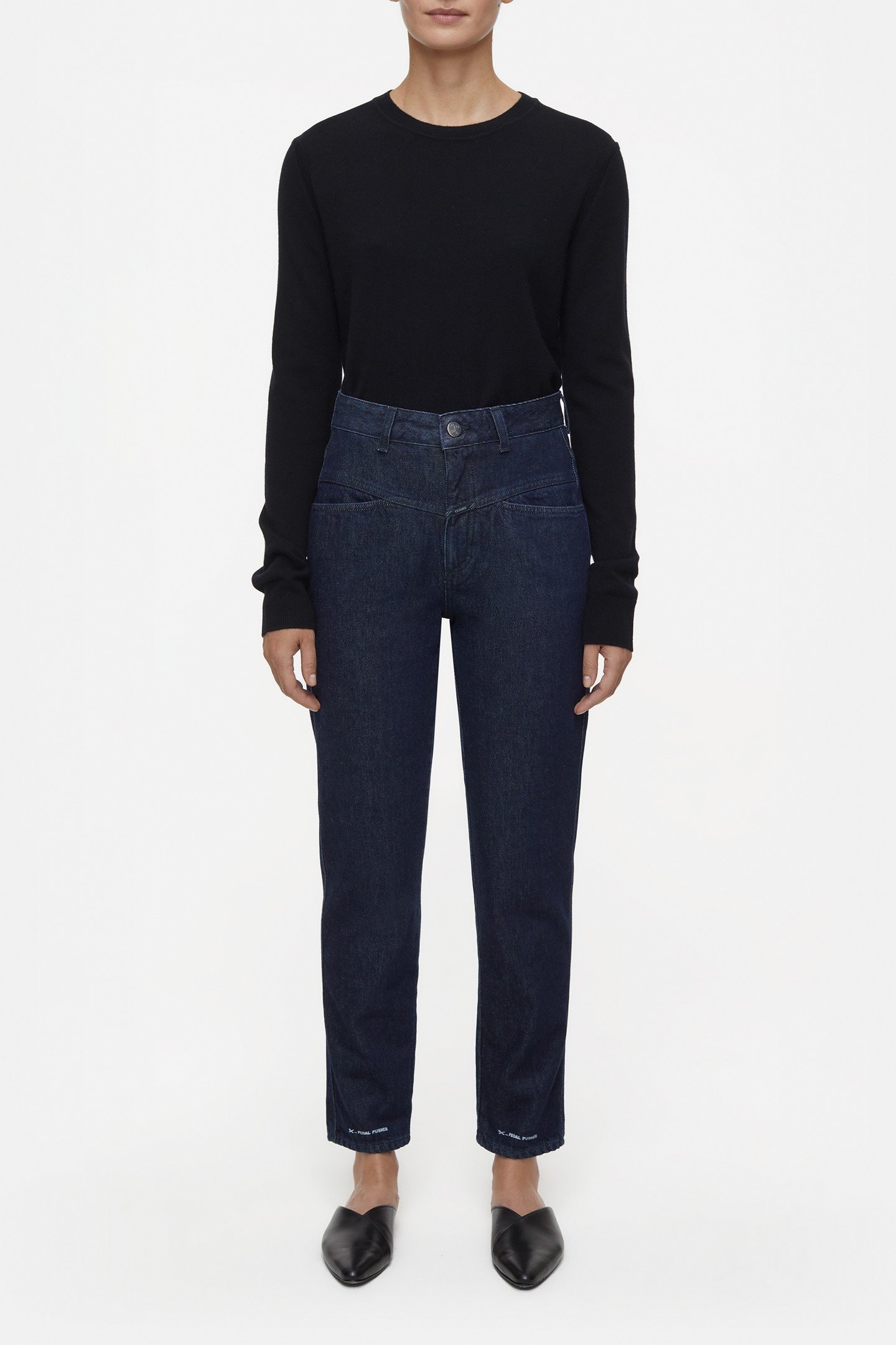 PEDAL PUSHER JEANS DARK BLUE 3