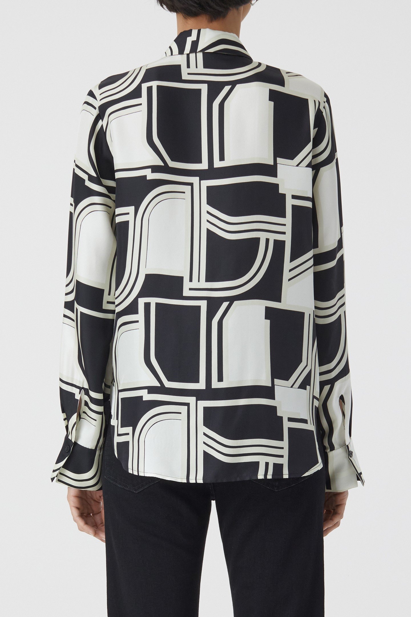 STRAIGHT FITTED SHIRT & BLOUSES BLACK 4