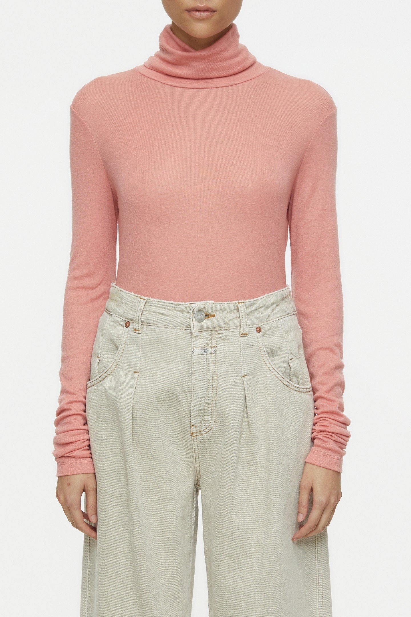 TURTLE NECK LONGSLEEVE T-SHIRTS ROSE DUST 5