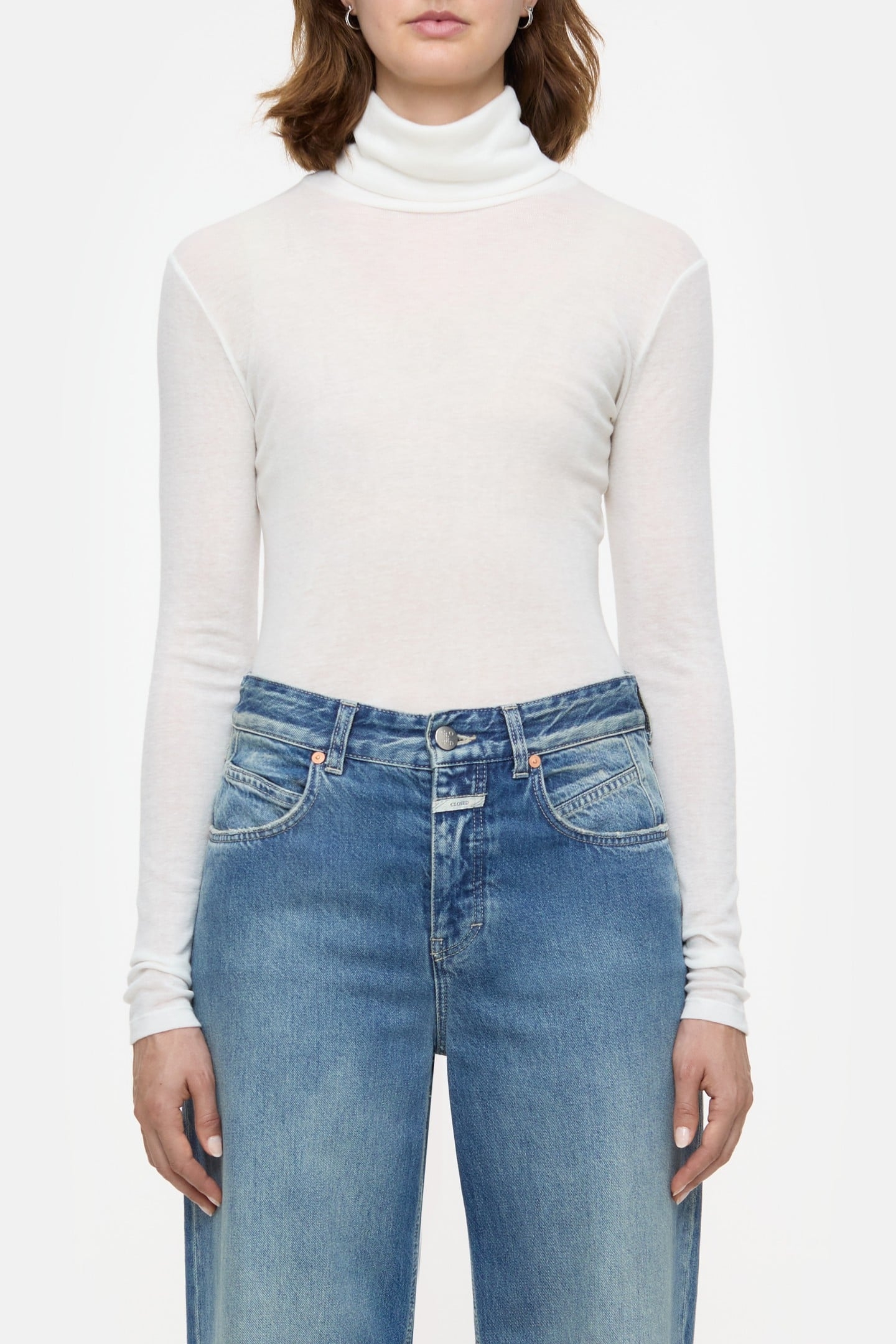 TURTLE NECK LONGSLEEVE T-SHIRTS IVORY 1